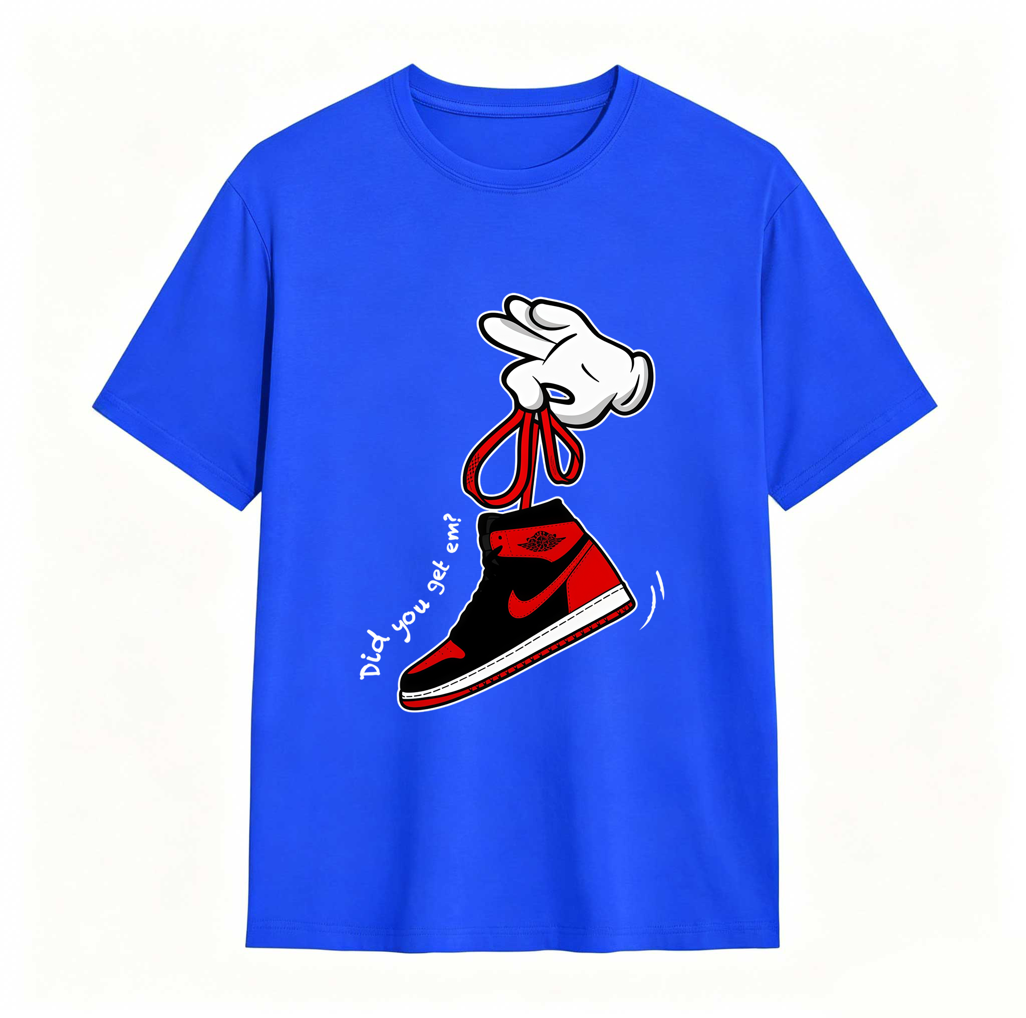 Cartoon Hands Sneaker Tees - Match Air Jordan 1 '85 Bred