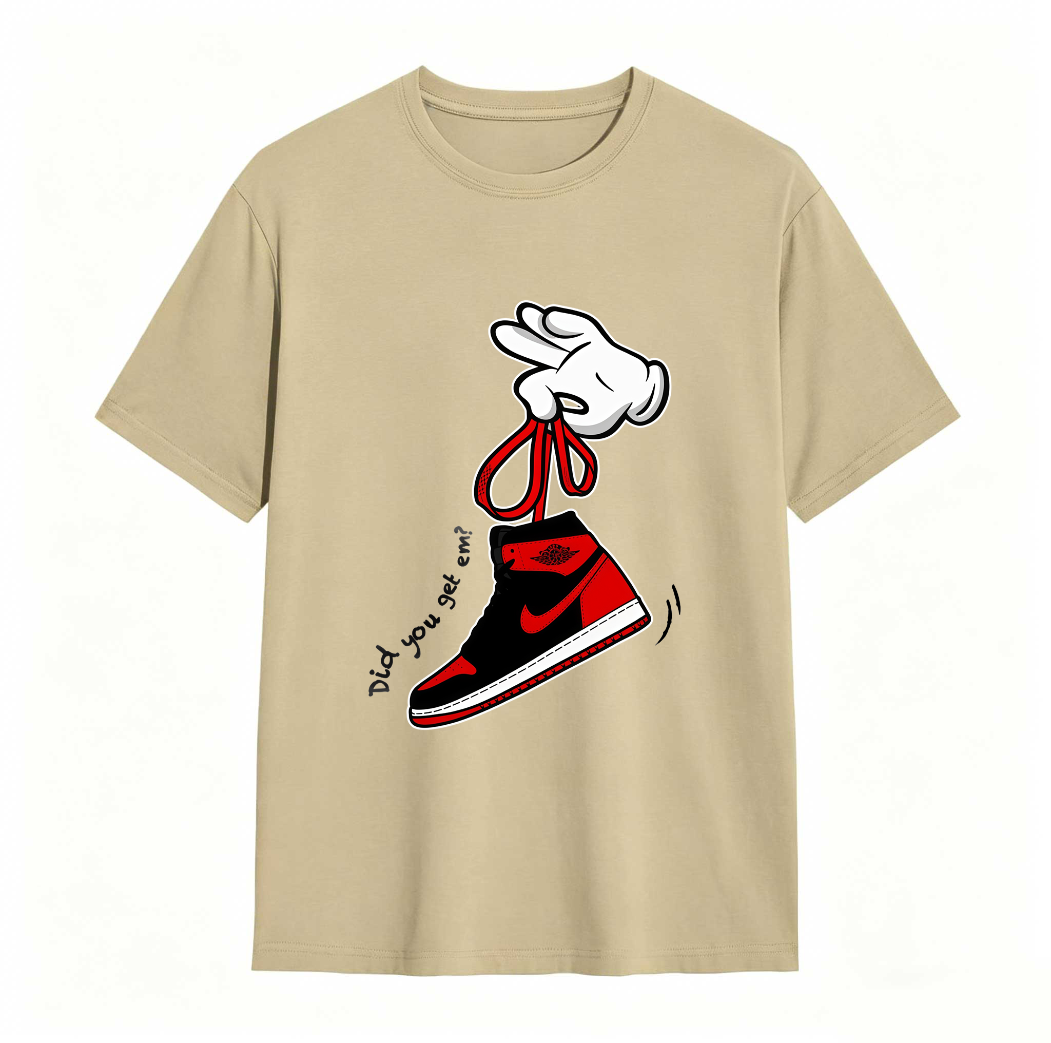 Cartoon Hands Sneaker Tees - Match Air Jordan 1 '85 Bred