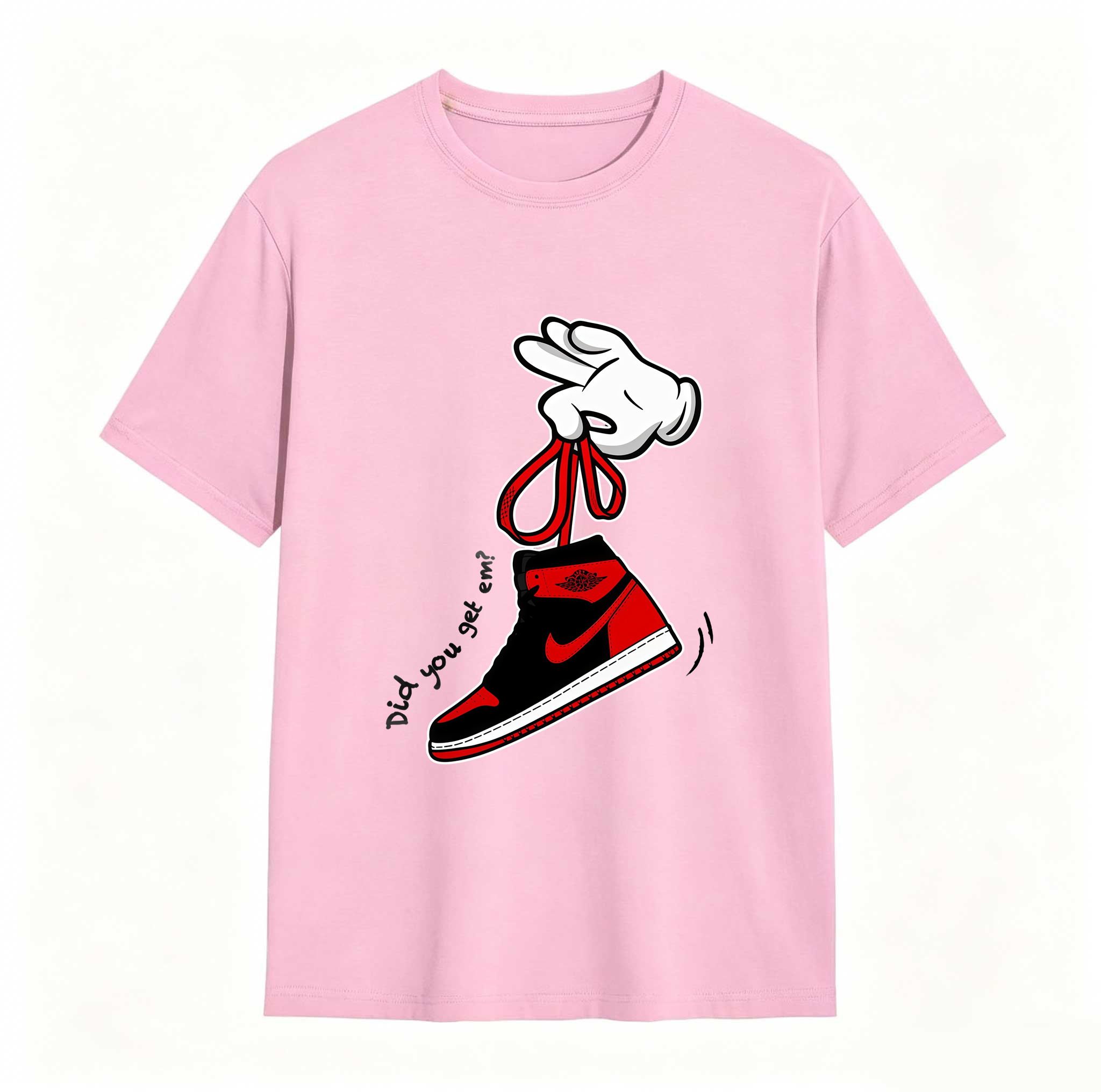Cartoon Hands Sneaker Tees - Match Air Jordan 1 '85 Bred