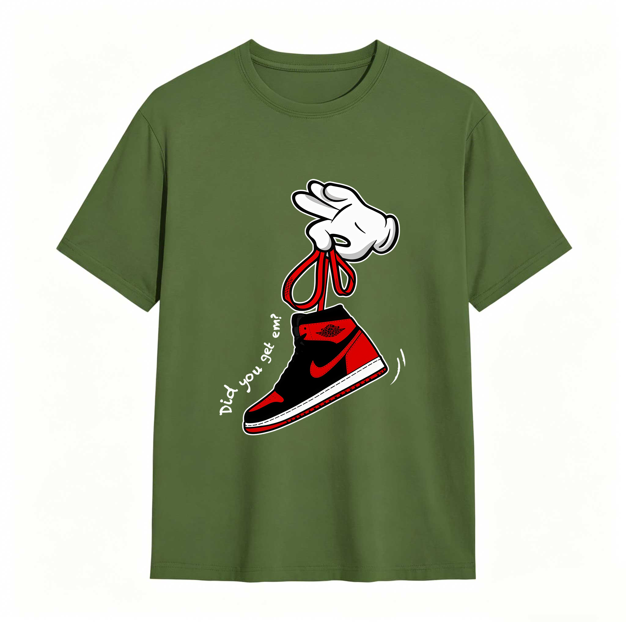 Cartoon Hands Sneaker Tees - Match Air Jordan 1 '85 Bred