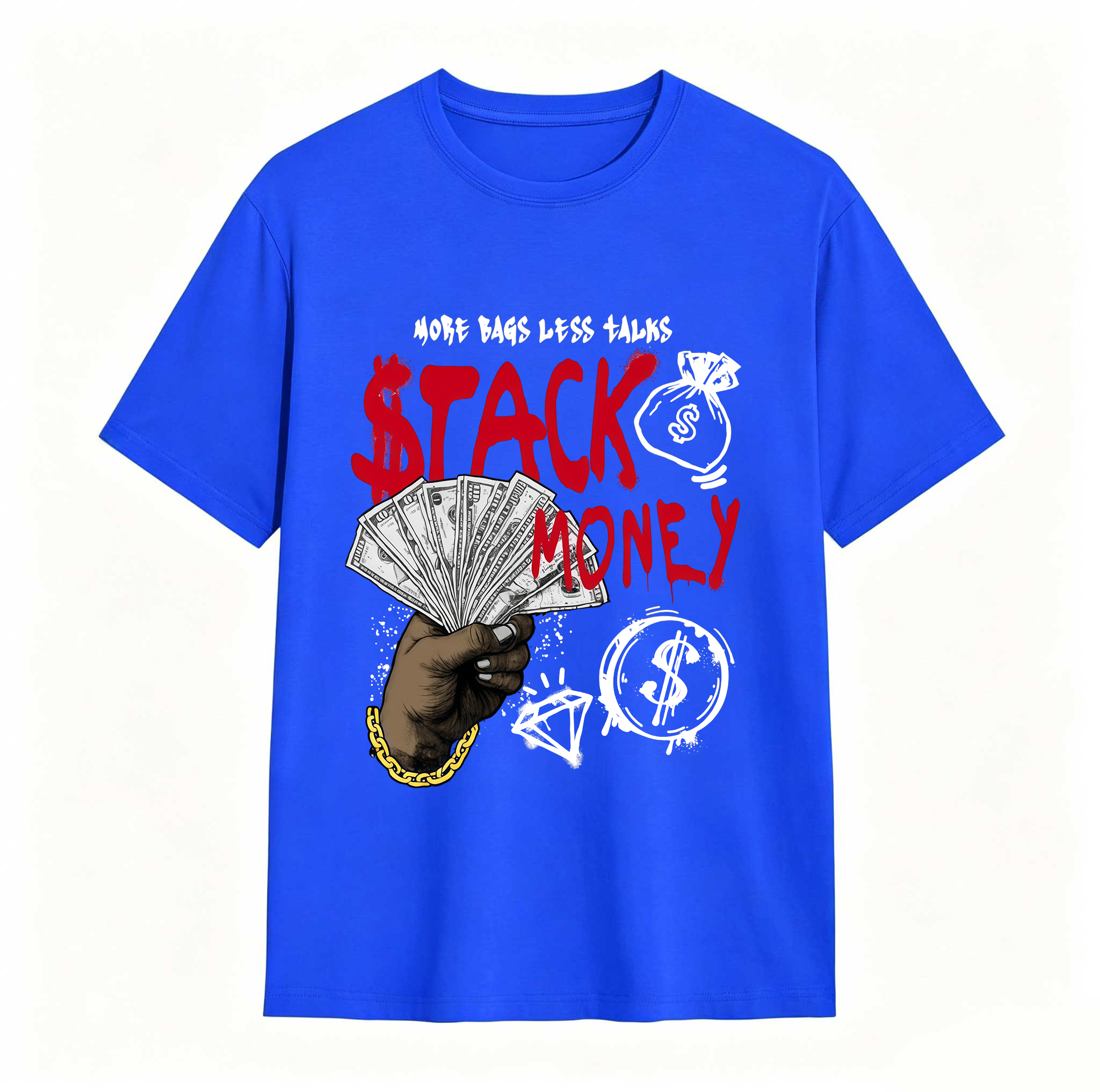 Stack Money Sneaker Tees - Match Air Jordan 13 University Red