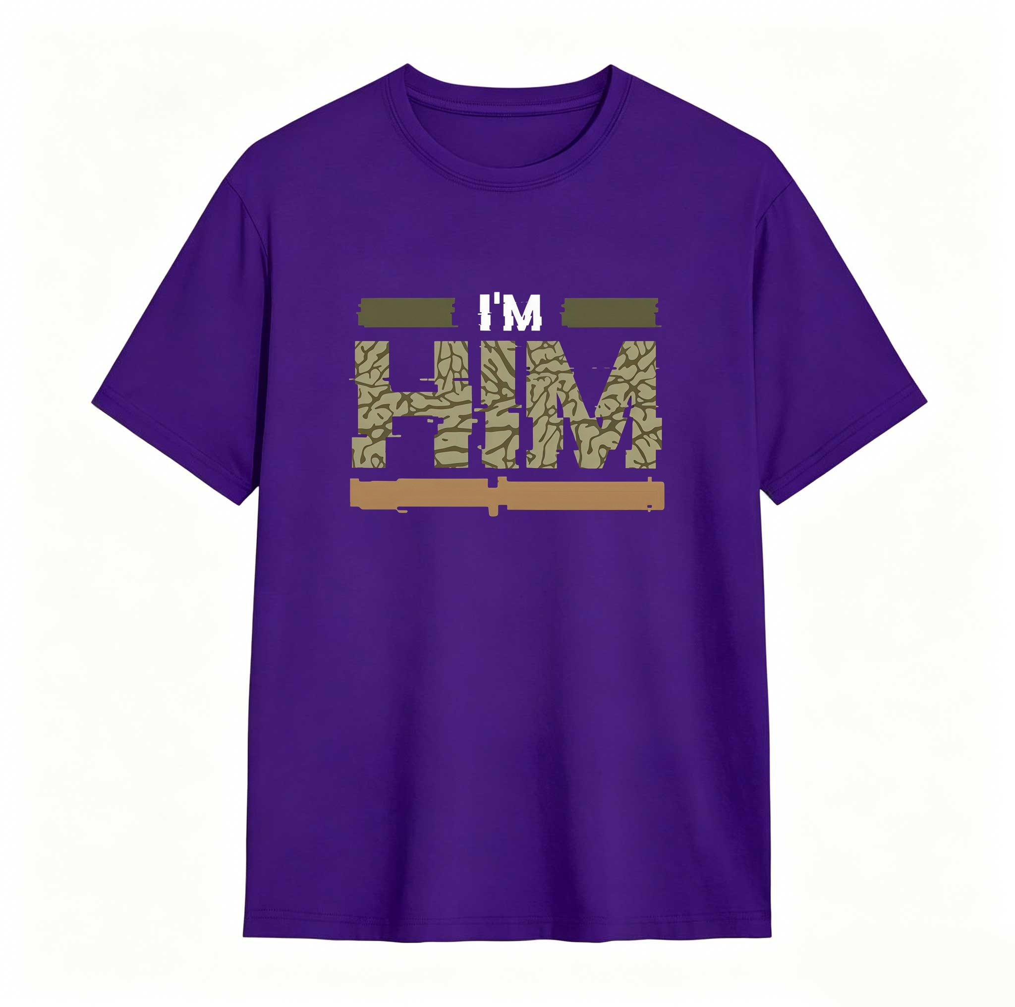 I'm HIM Sneaker Tee - Jordan 3 Family Affair Medium Olive Matching Sneaker Tee Shirt, Shirt To Match Jordan 3 Olive, Sneaker Graphic Tee