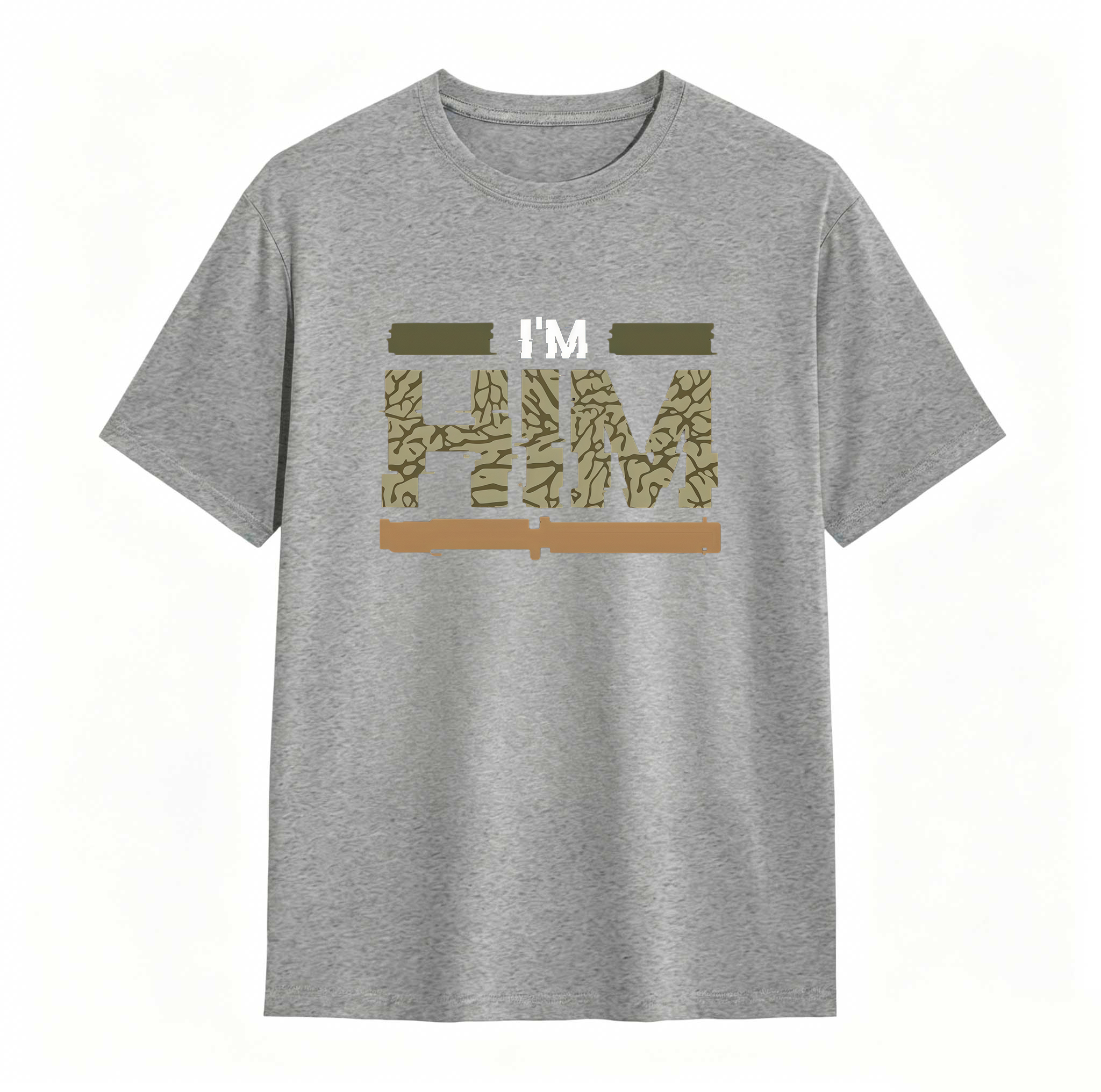 I'm HIM Sneaker Tee - Jordan 3 Family Affair Medium Olive Matching Sneaker Tee Shirt, Shirt To Match Jordan 3 Olive, Sneaker Graphic Tee