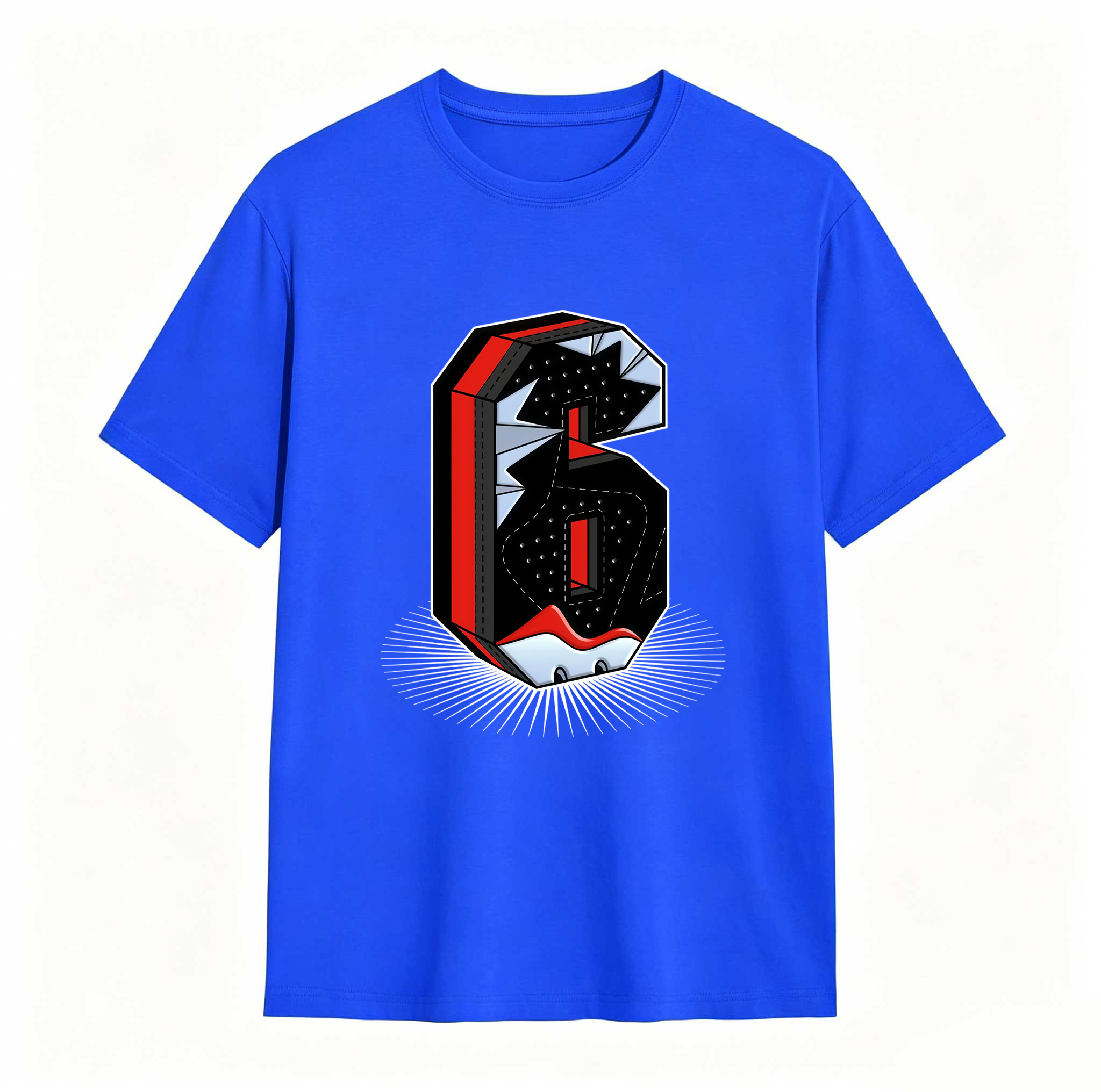 Number Statue Sneaker Tees - Match Air Jordan 6 Reverse Infrared