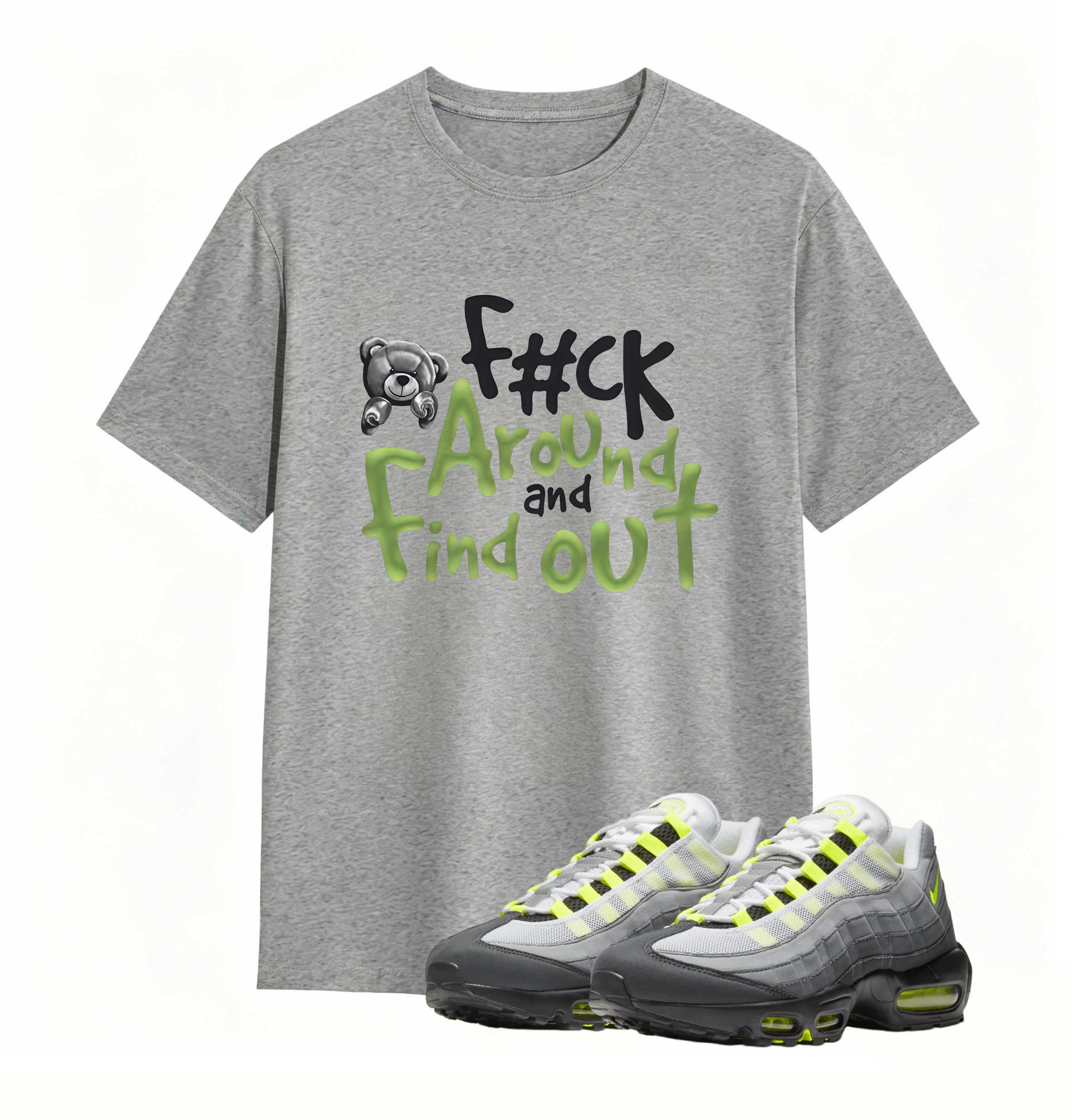 Air Max 95 OG Neon Yellow Shirt, Matching FCK Tshirt