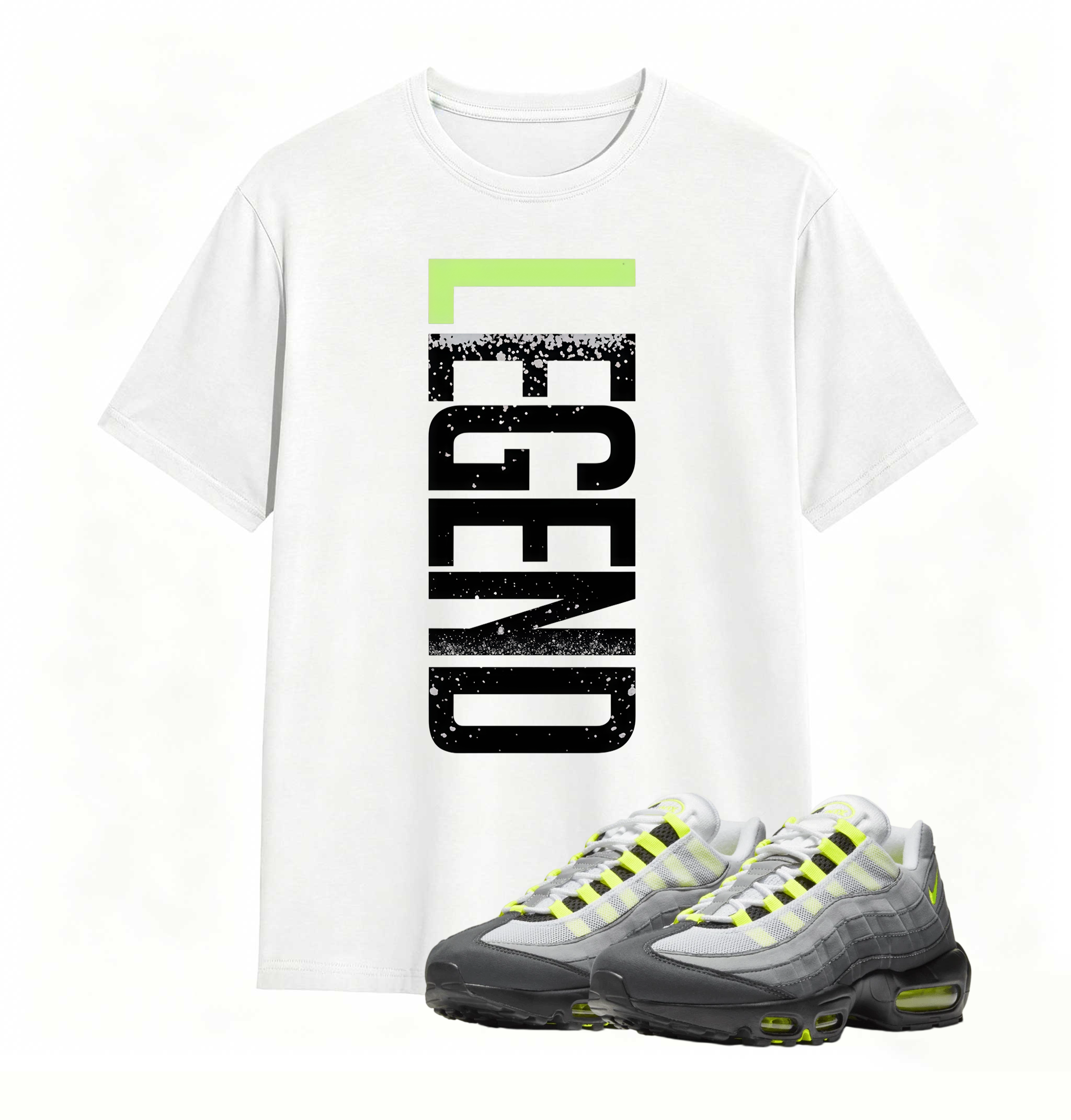 Air Max 95 OG Neon Yellow Matching VERTBLS Shirt