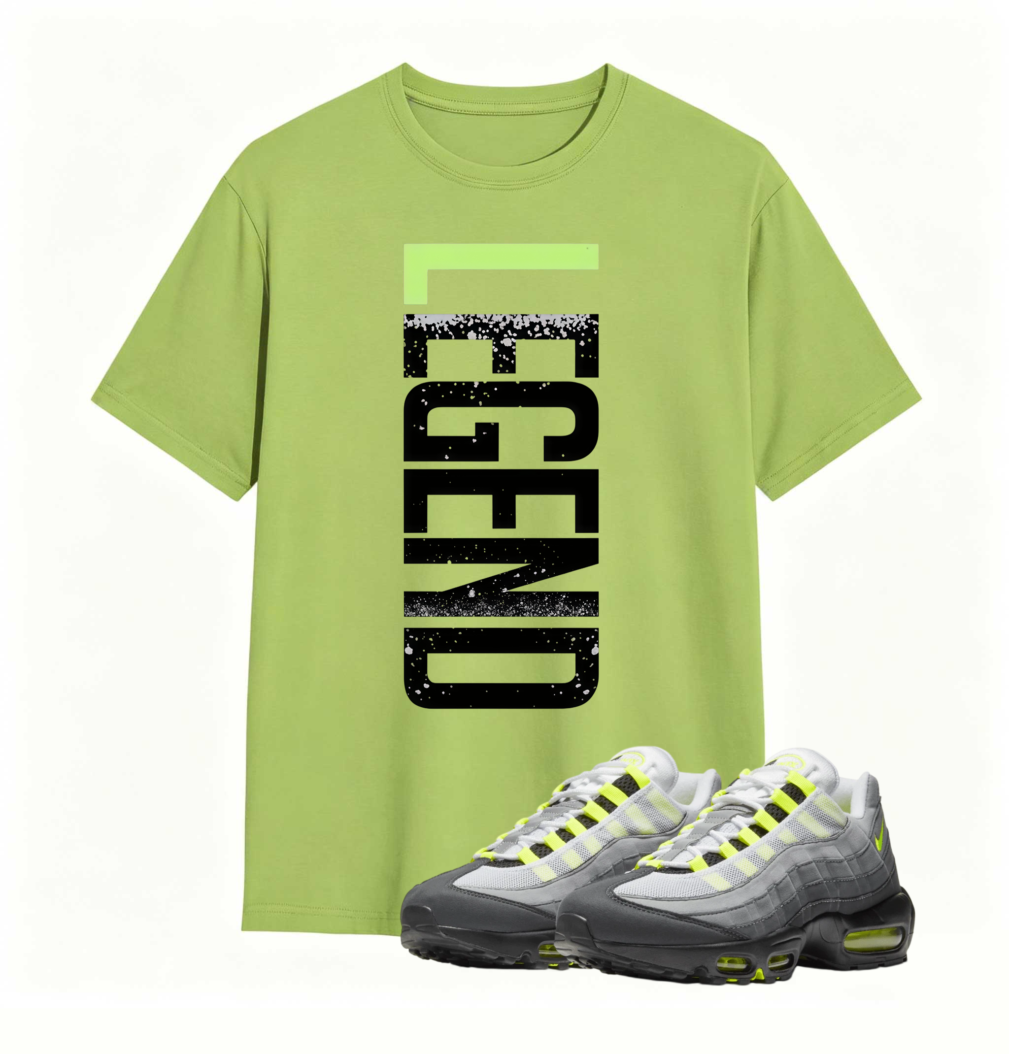 Air Max 95 OG Neon Yellow Matching VERTBLS Shirt