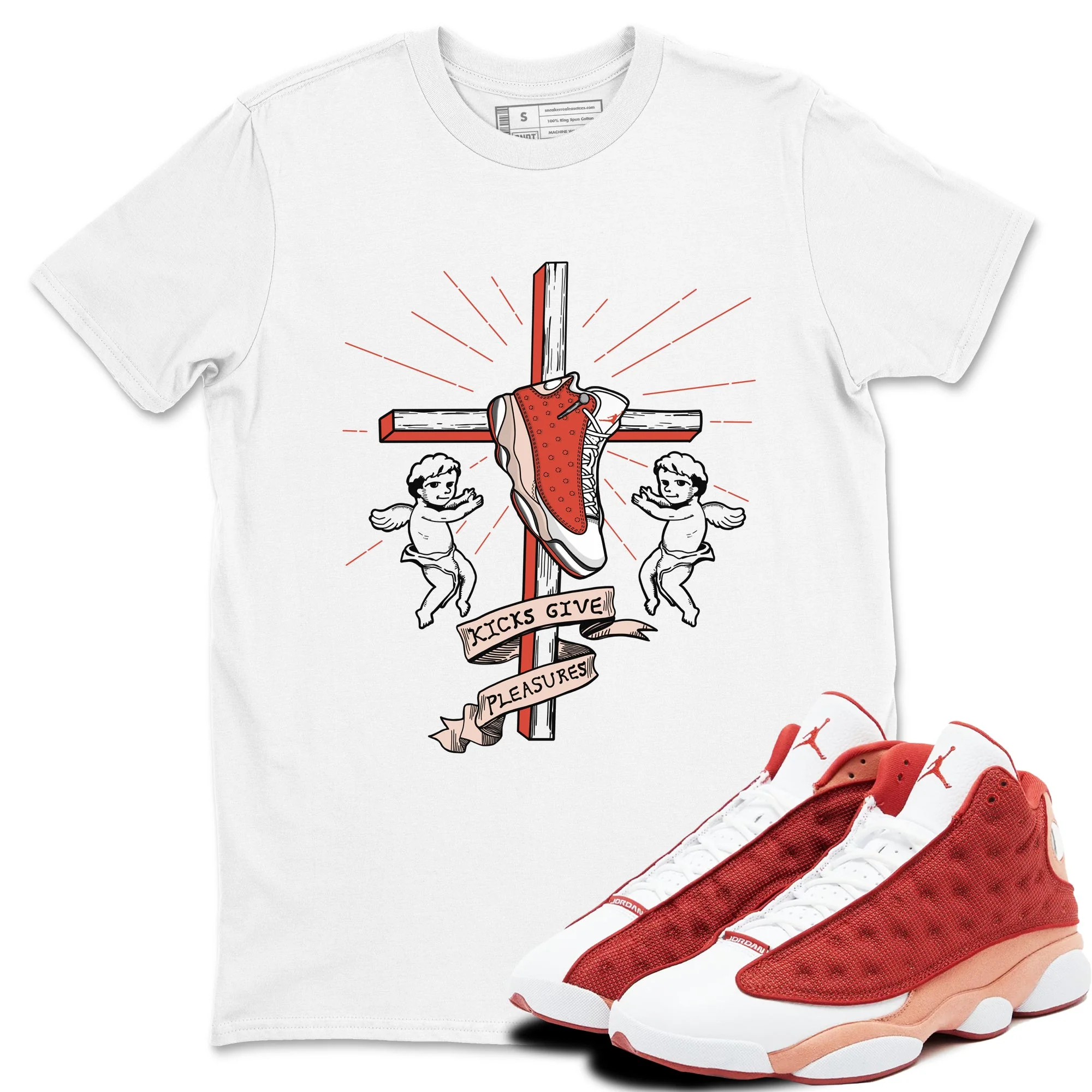 Kicks Give Pleasures Sneaker Tees - Air Jordan 13 Dune Red