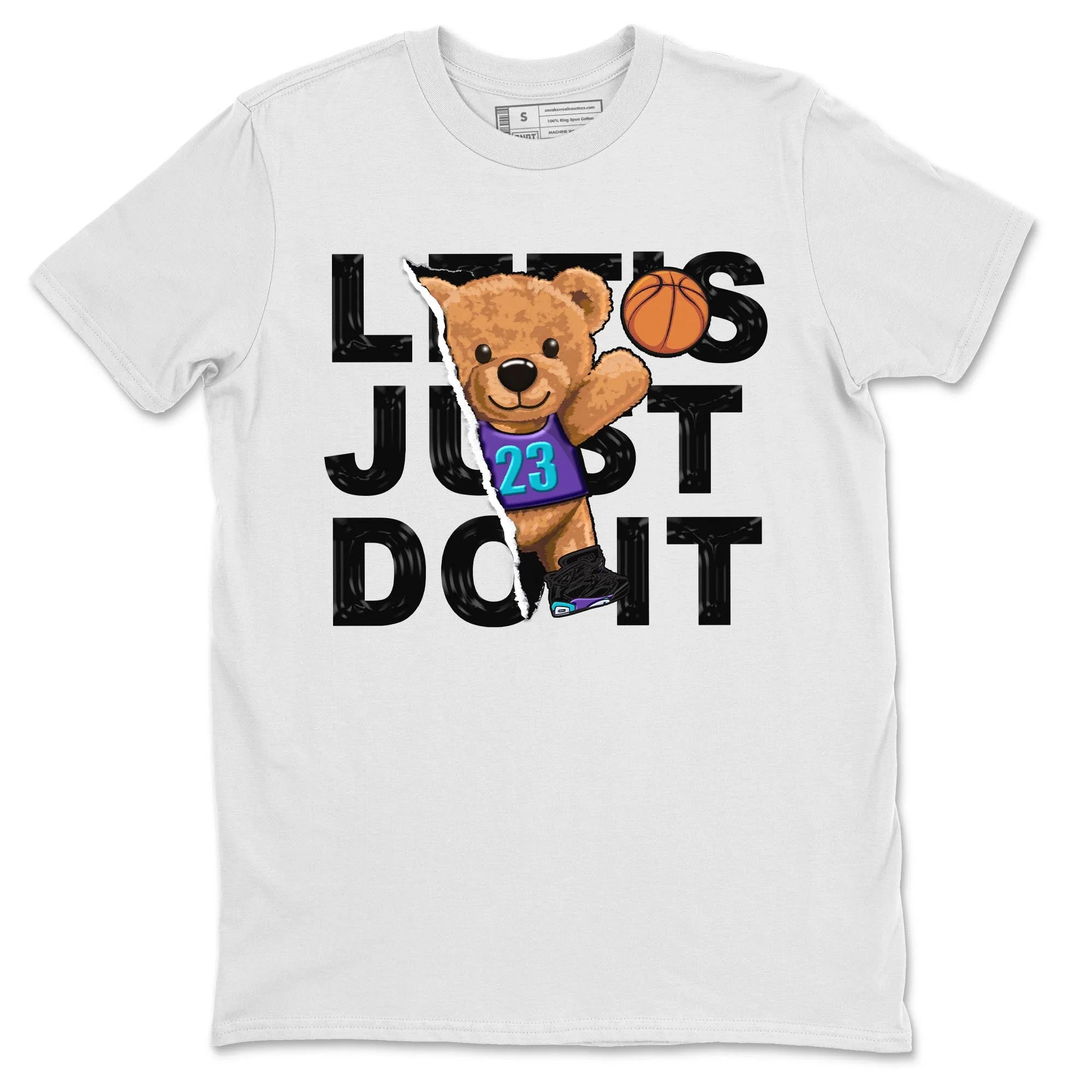 Rip Out Bear Sneaker Tee - Air Jordan 6 Aqua