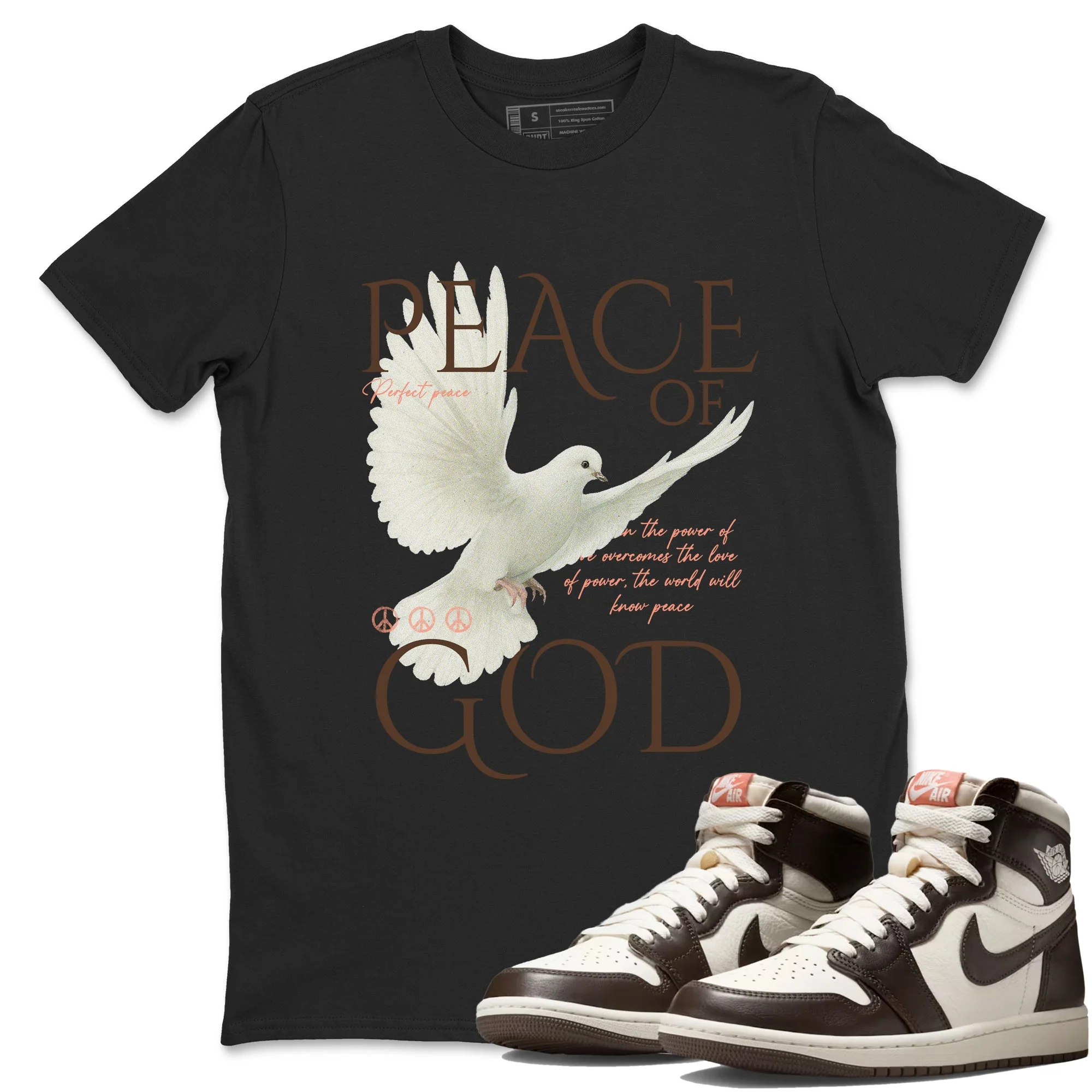 Peace of God Sneaker Tees - Air Jordan 1 Baroque Brown