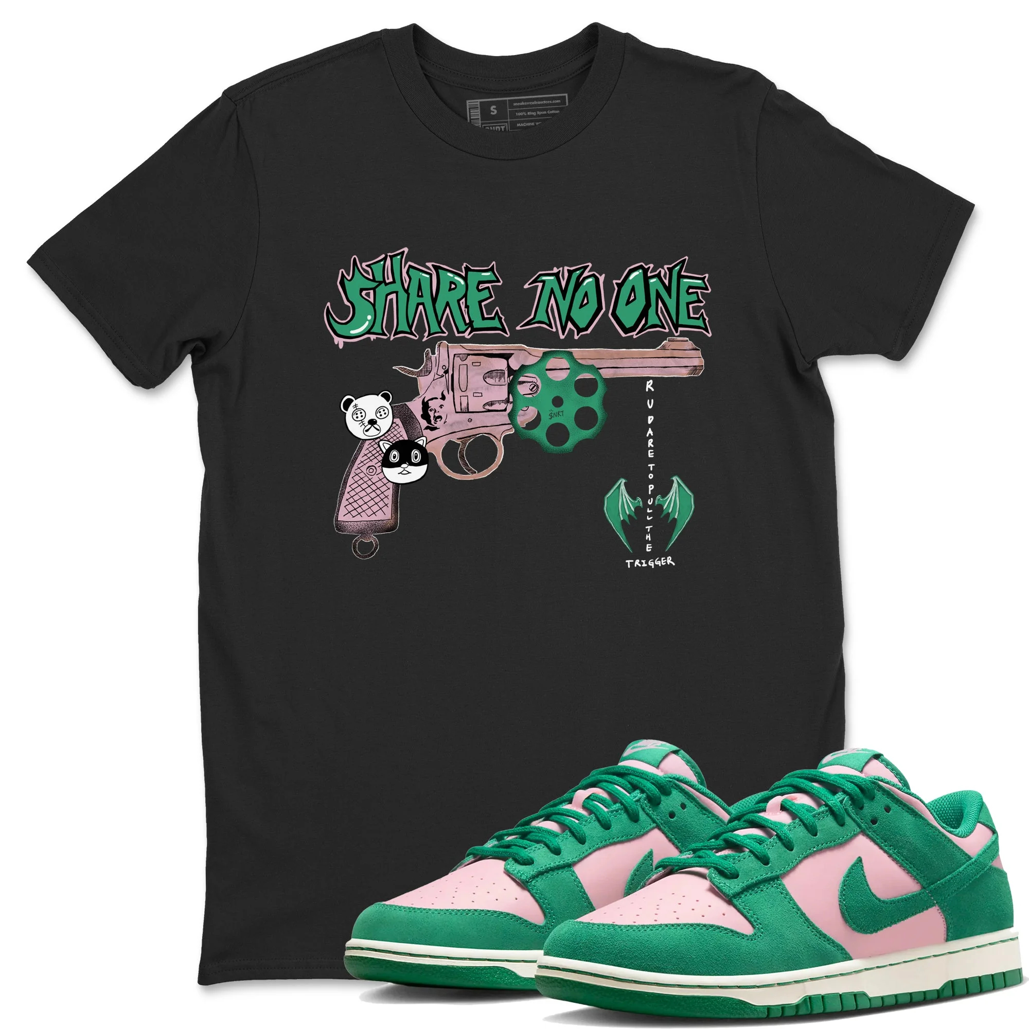 Share No One Sneaker Tees - Dunk Medium Soft Pink Malachite
