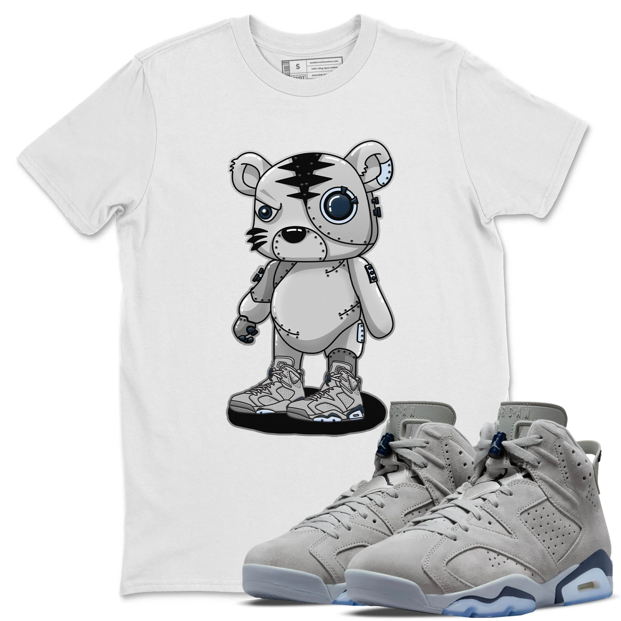 Cyborg Tiger Unisex Tops - Air Jordan 6 Georgetown