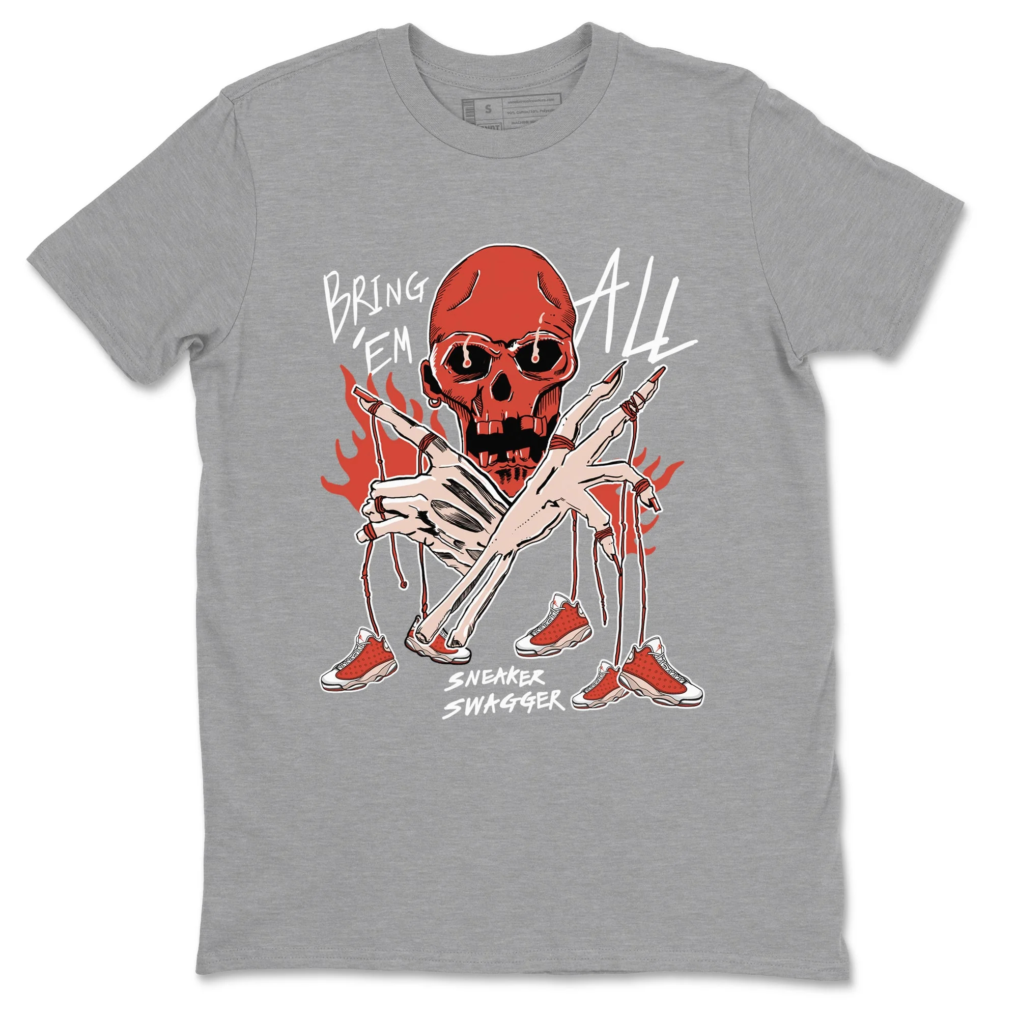 Bring 'Em All Sneaker Tees - Air Jordan 13 Dune Red