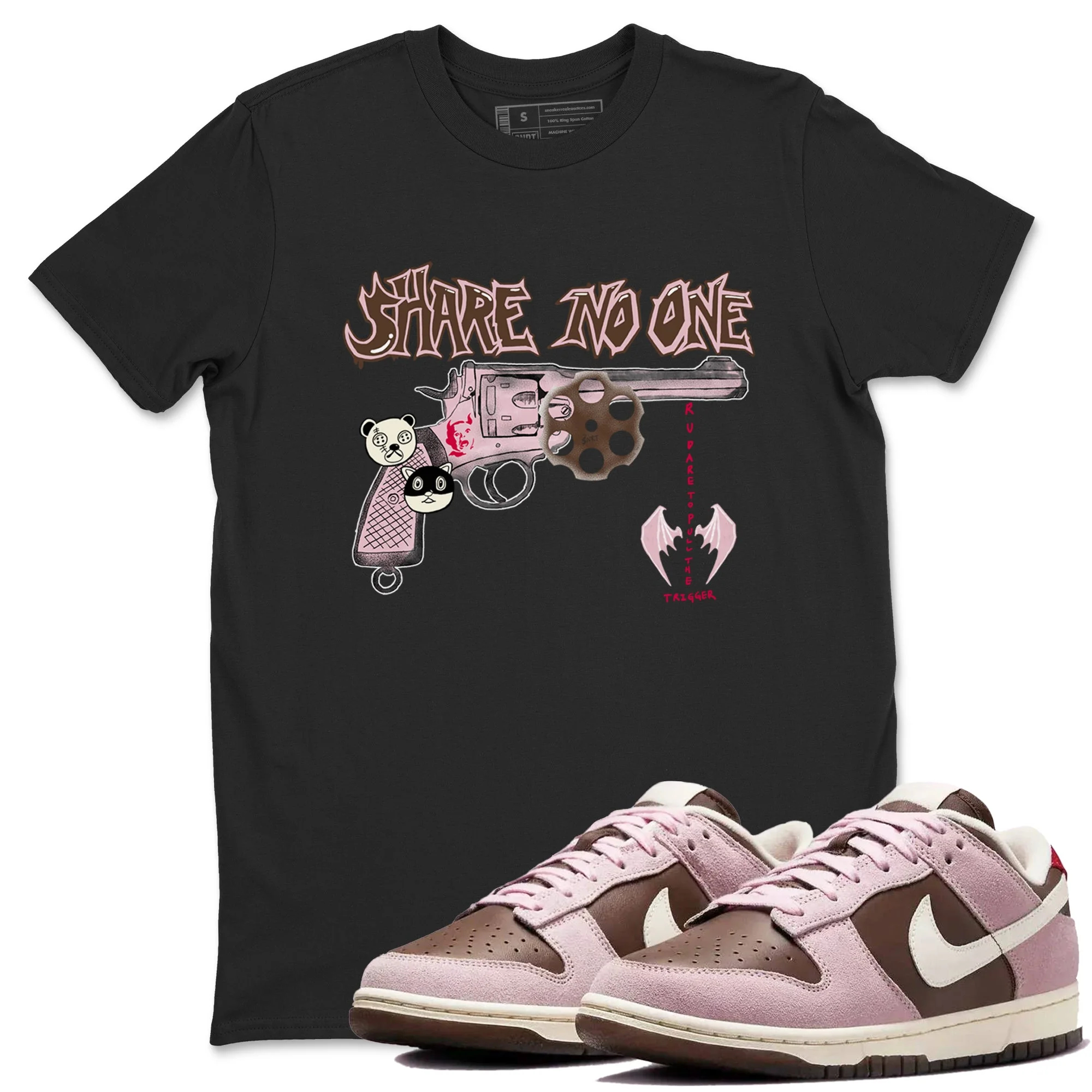 Share No One Sneaker Tees - Dunk Cacao Wow And Pink foam