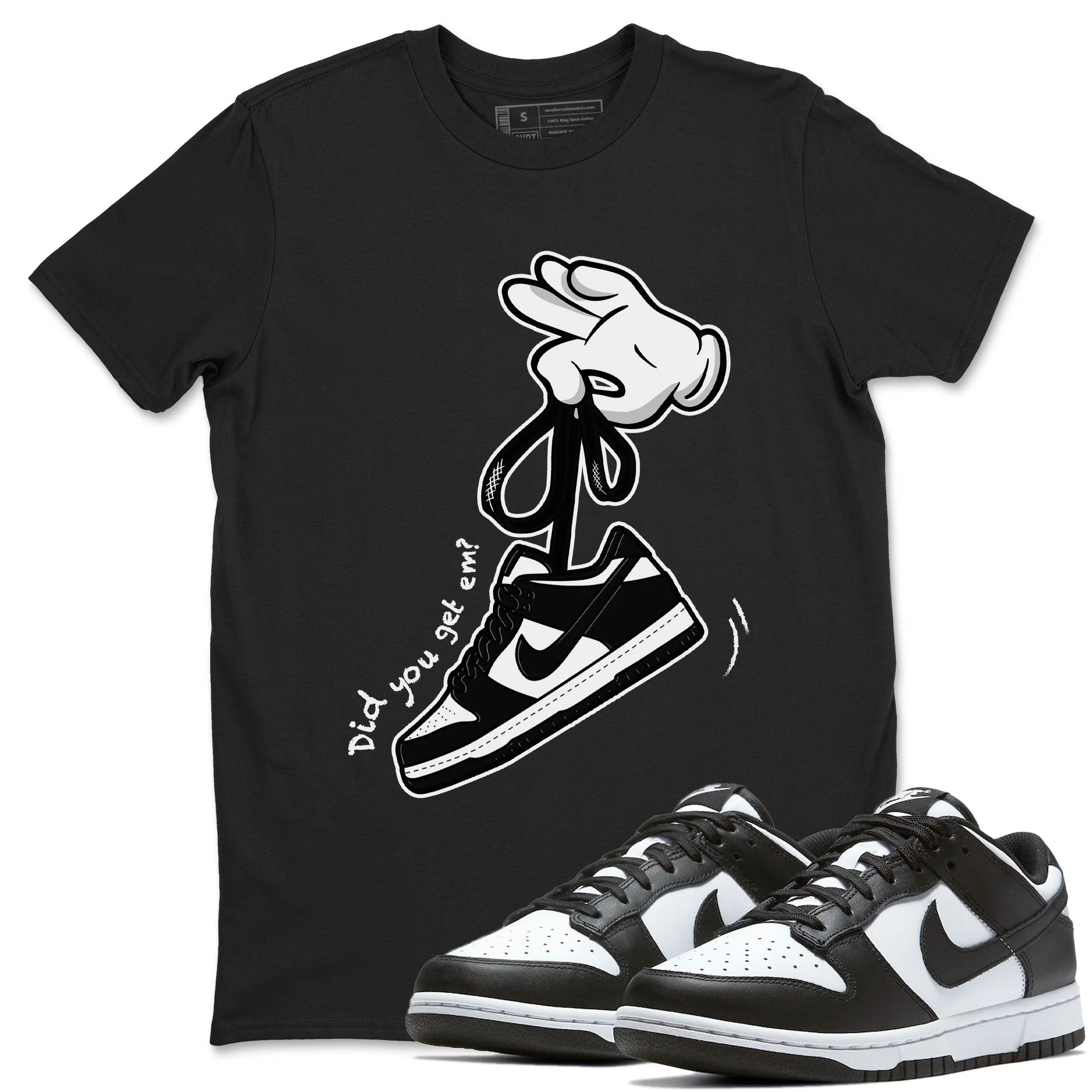 Cartoon Hands SNRT Sneaker Tee - Dunk Panda