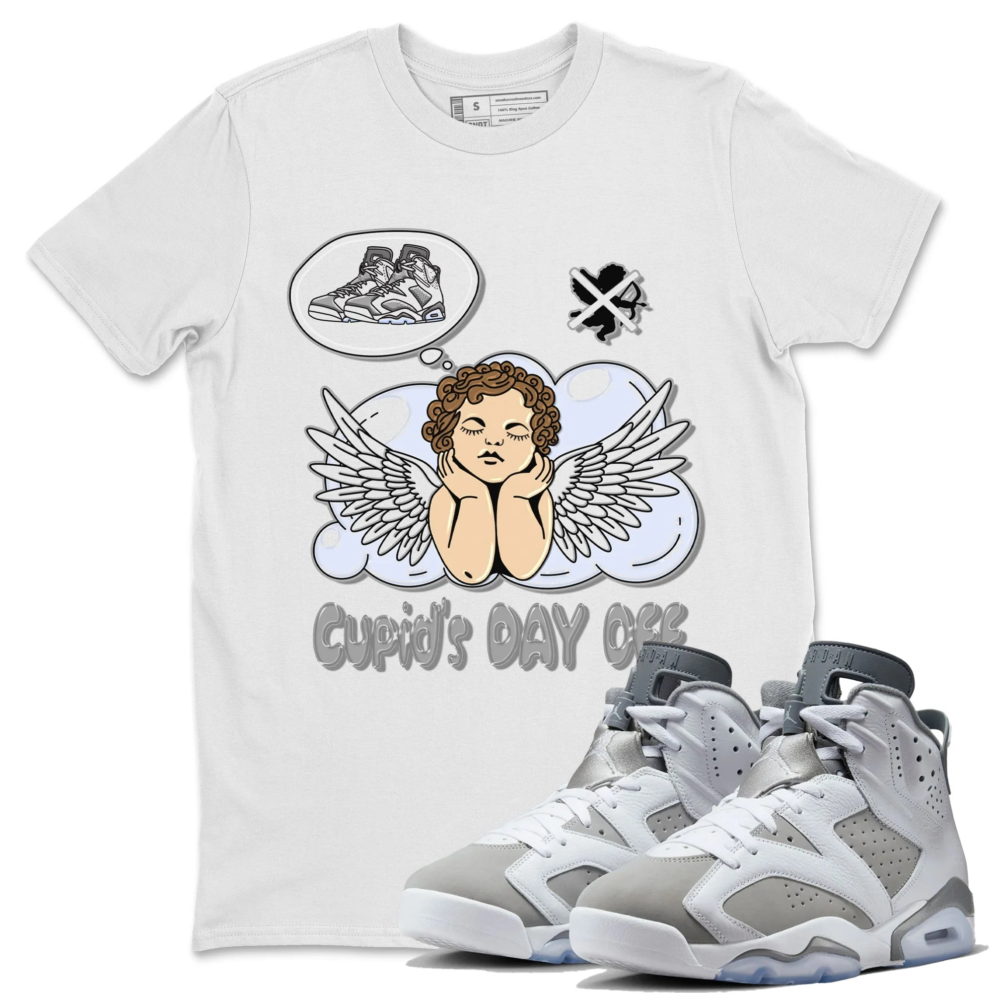 Cupids Day Off Unisex Tops - Air Jordan 6 Cool Grey