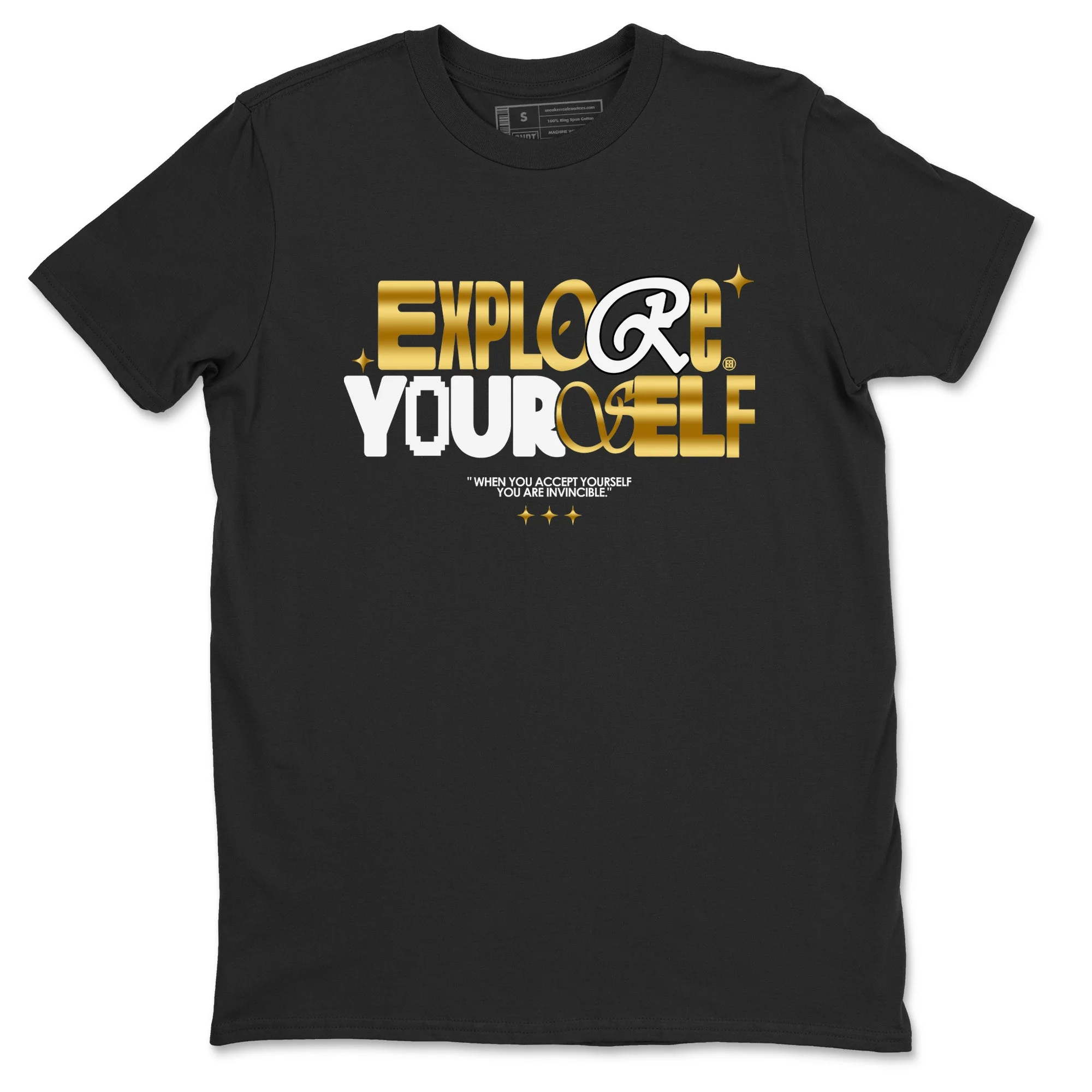Explore Yourself Sneaker Tees - Air Jordan 1 Black Metallic Gold