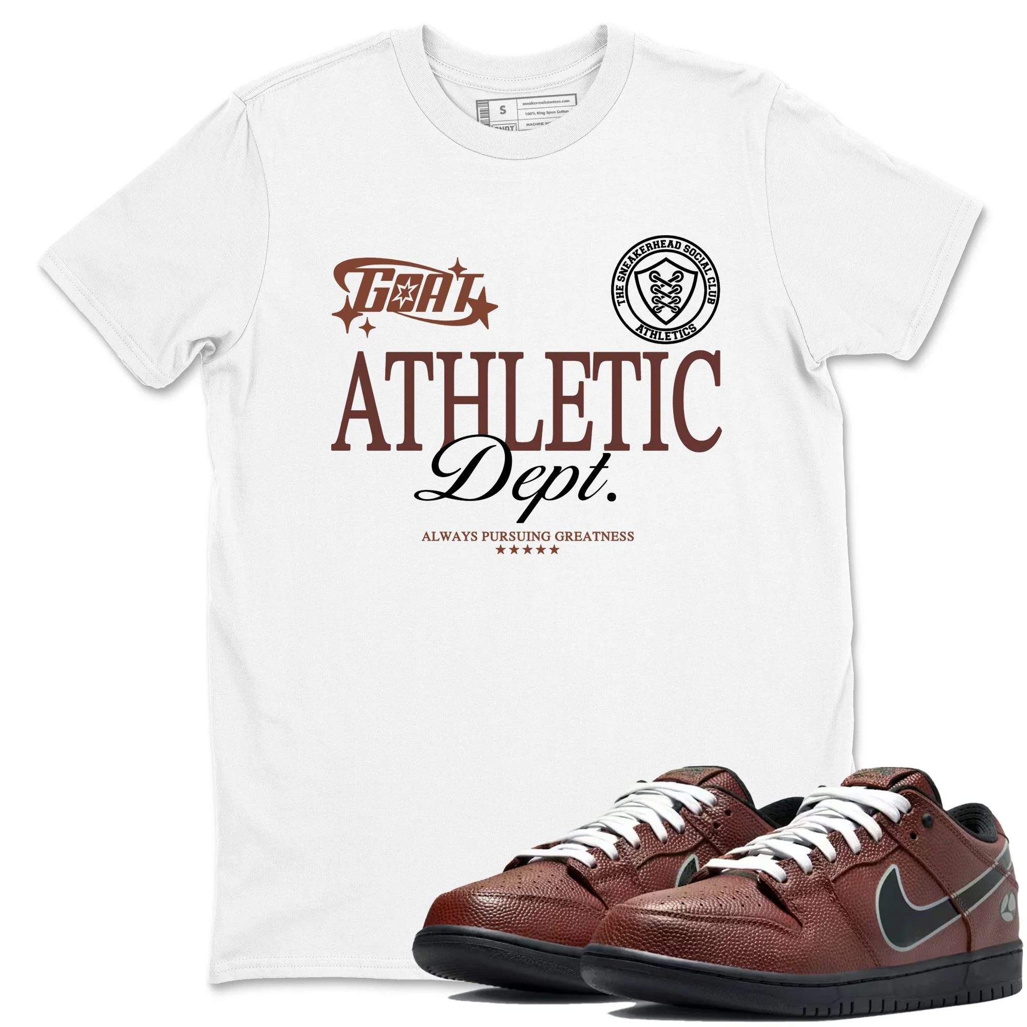 Goat Athletic Dept Sneaker Tees - Dunk Low Football