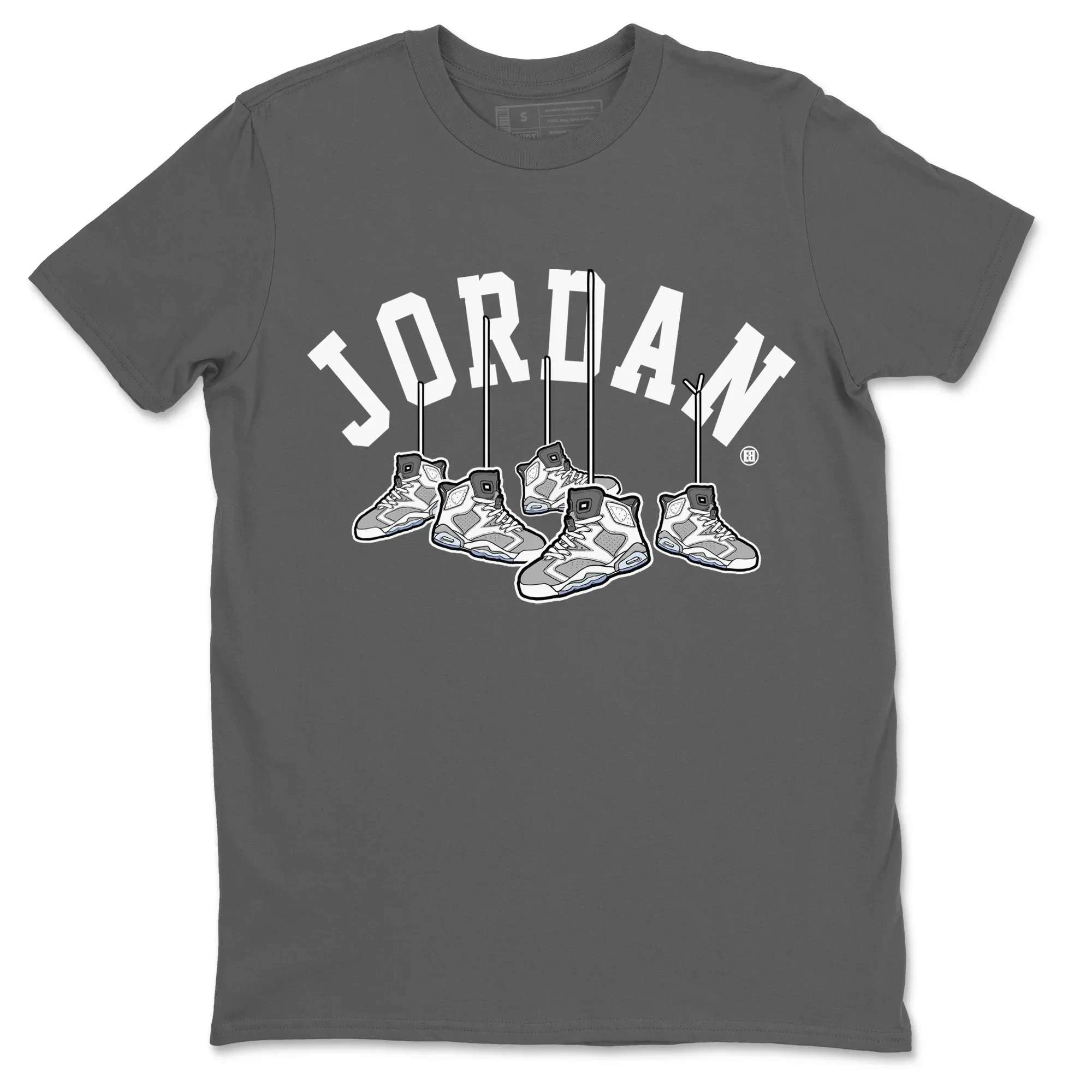 Hanging Sneakers Unisex Tops - Air Jordan 6 Cool Grey