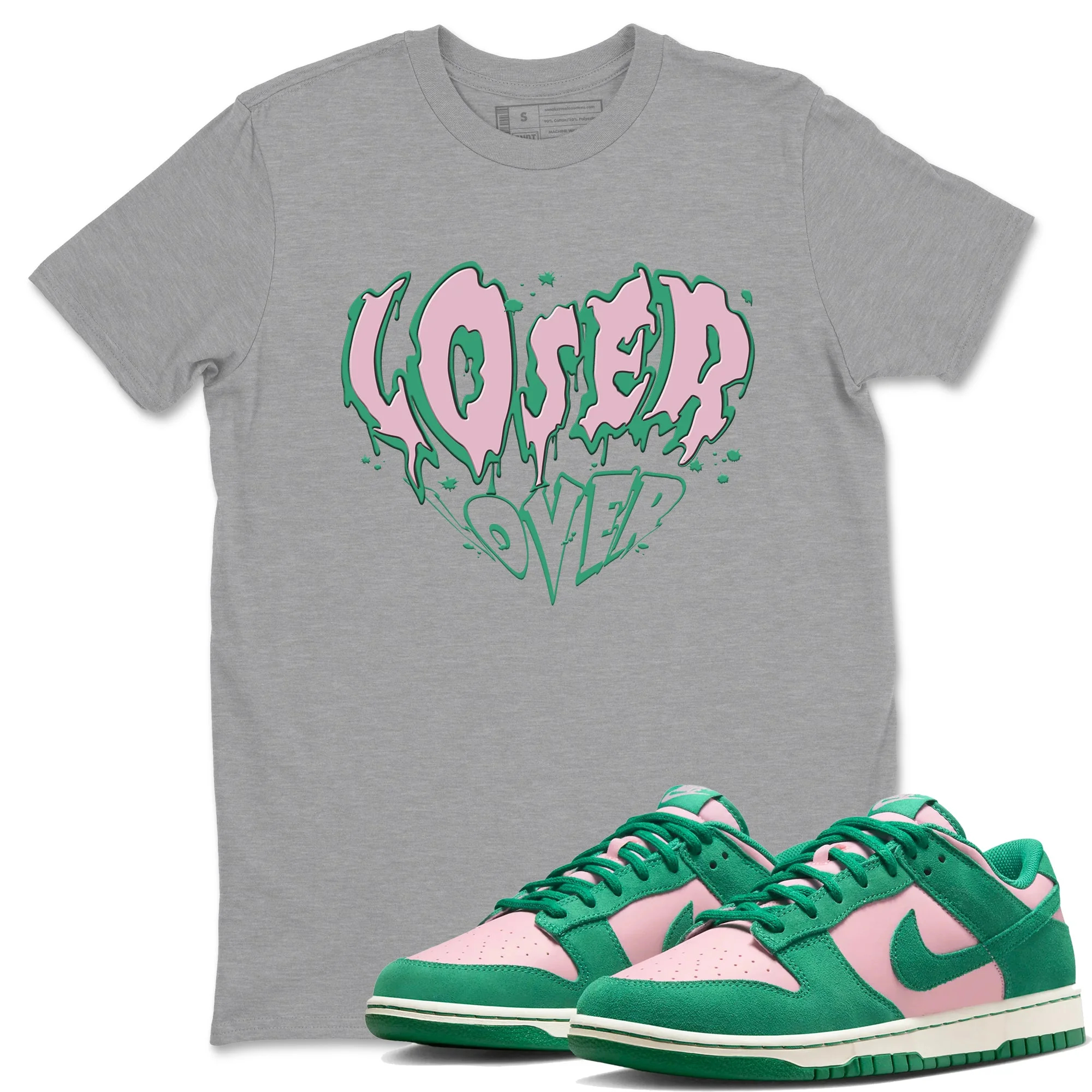 Melting Loser Lover Sneaker Tees - Dunk Medium Soft Pink Malachite