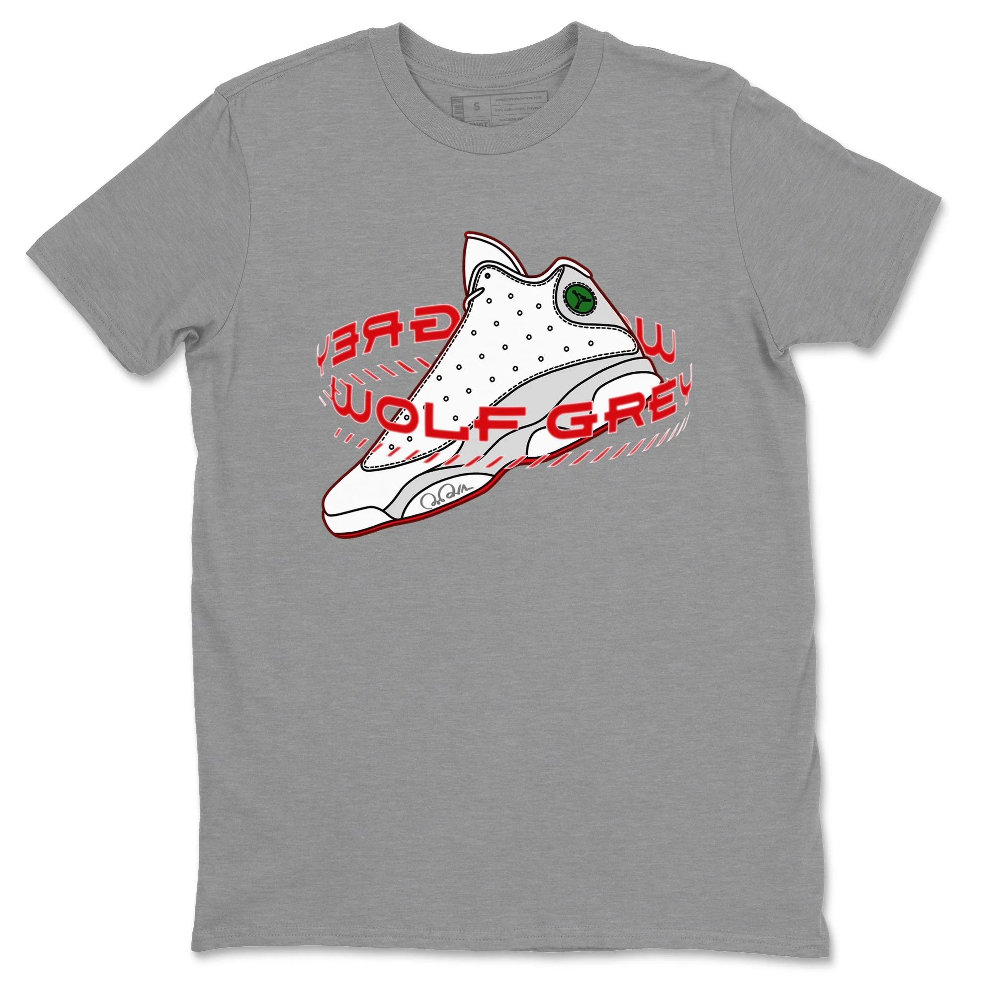 Warping Space Unisex Tops - Air Jordan 13 Wolf Grey