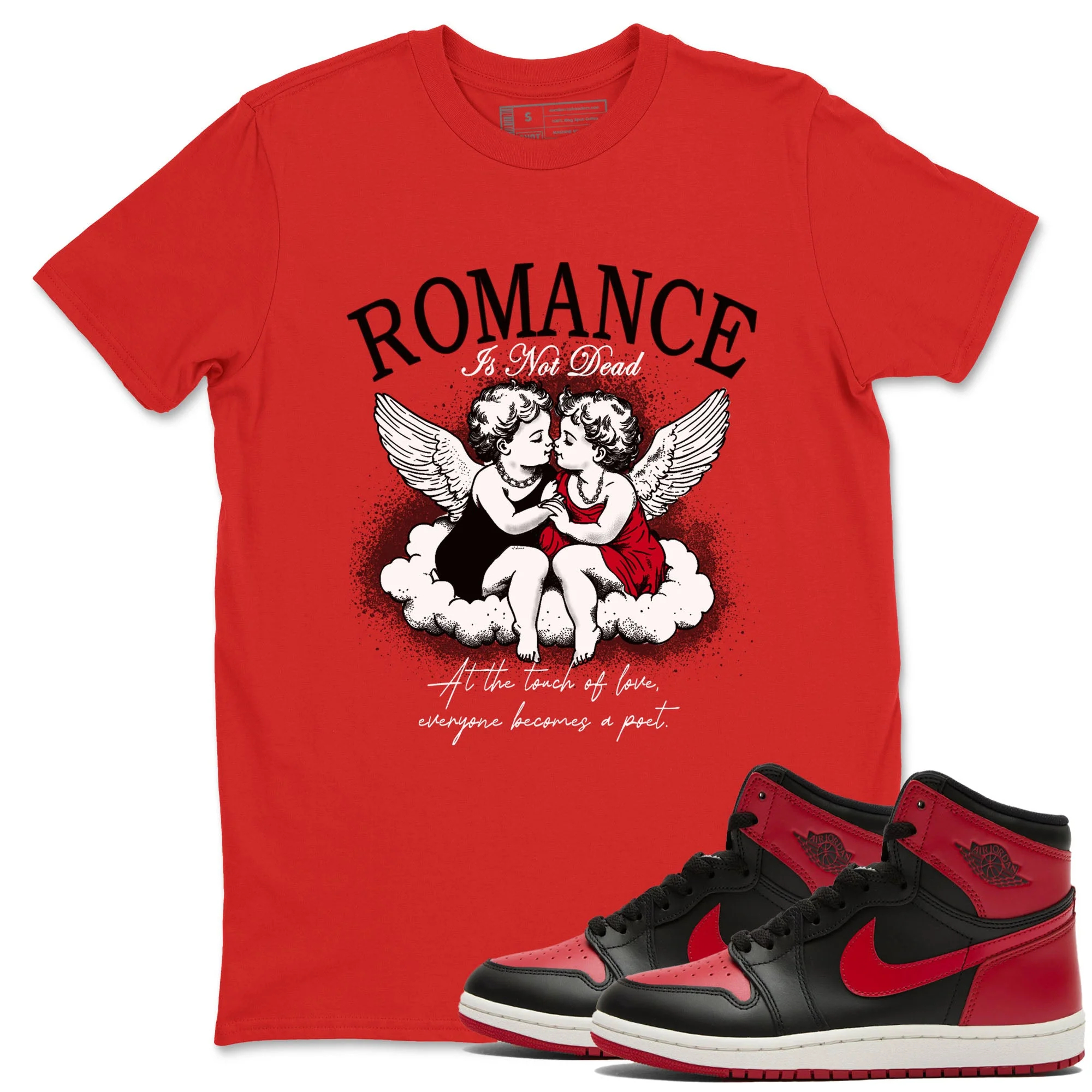 Romance Is Not Dead Sneaker Tees - Air Jordan 1 '85 Bred
