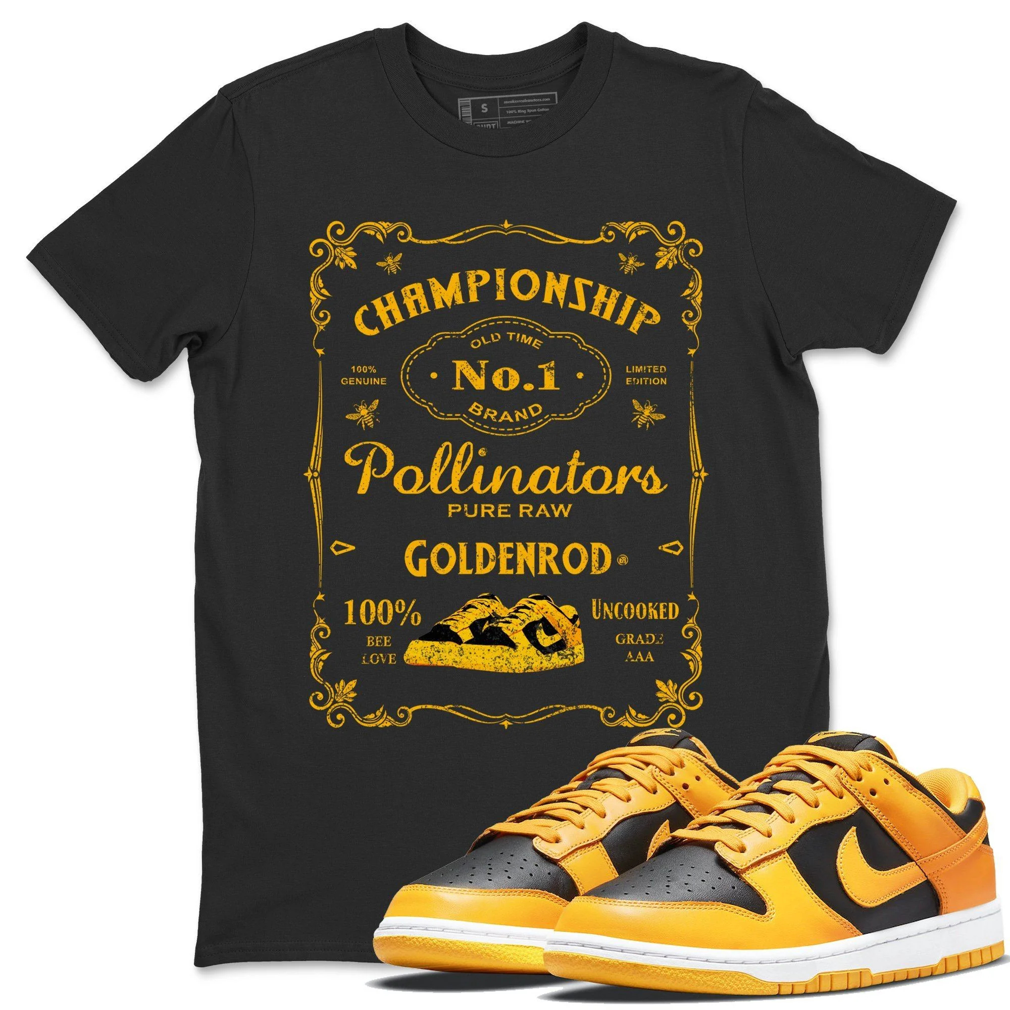 Sneaker Label Unisex Tops - Dunk Championship Goldenrod