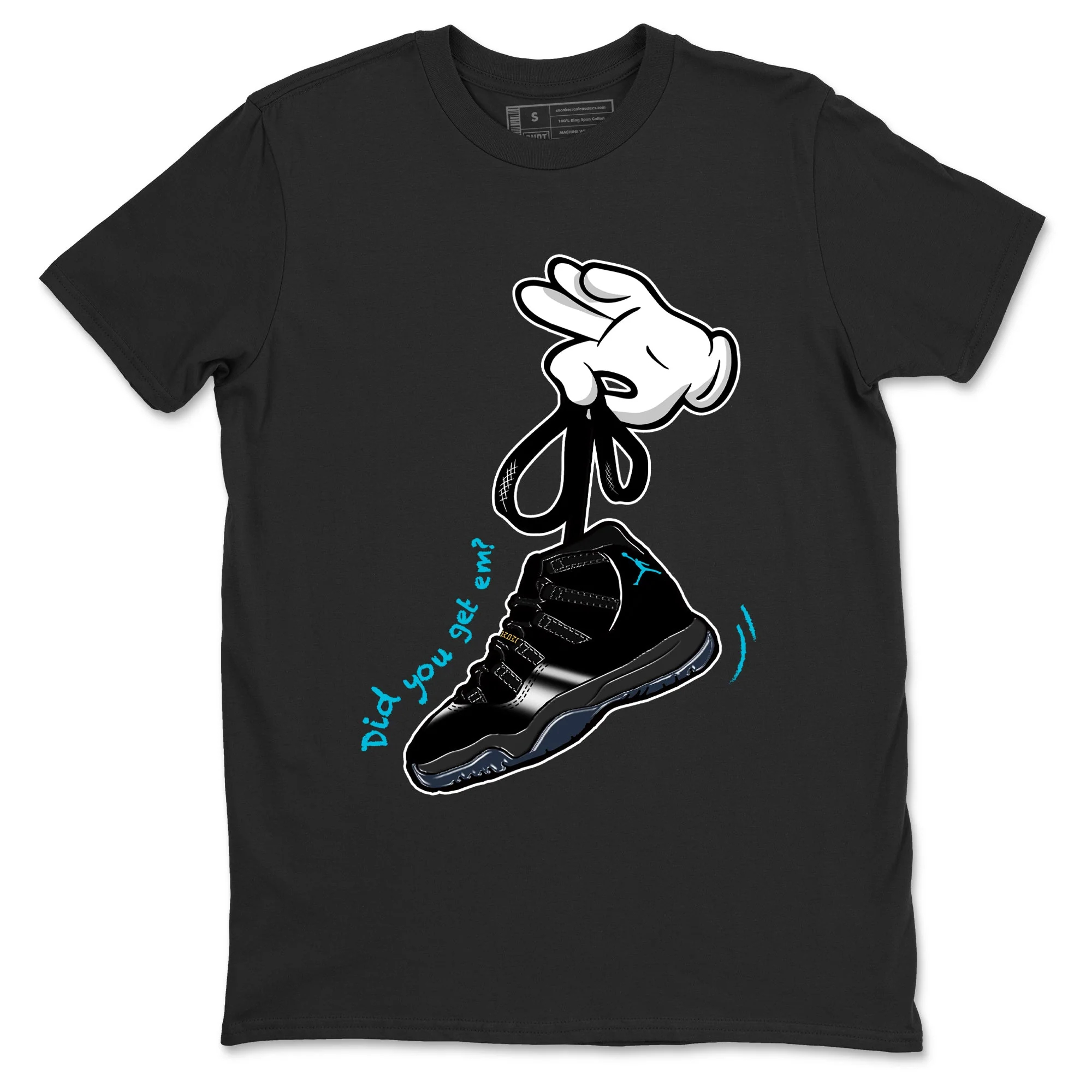 Cartoon Hands Sneaker Tees - Air Jordan 11 Gamma