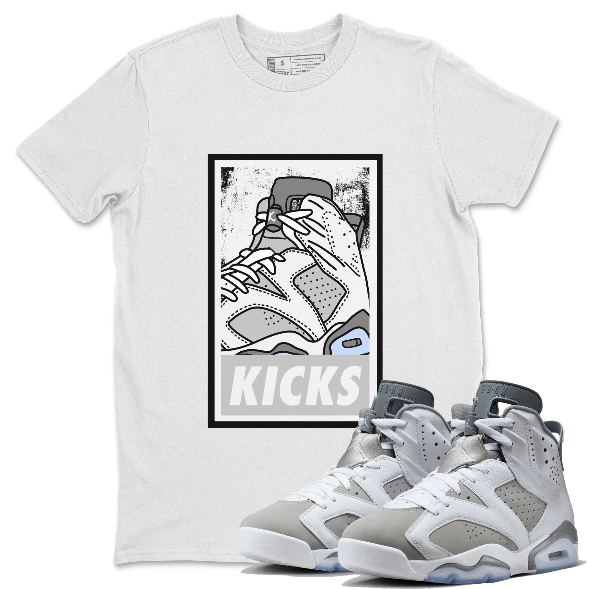 KICKS Unisex Tops - Air Jordan 6 Cool Grey
