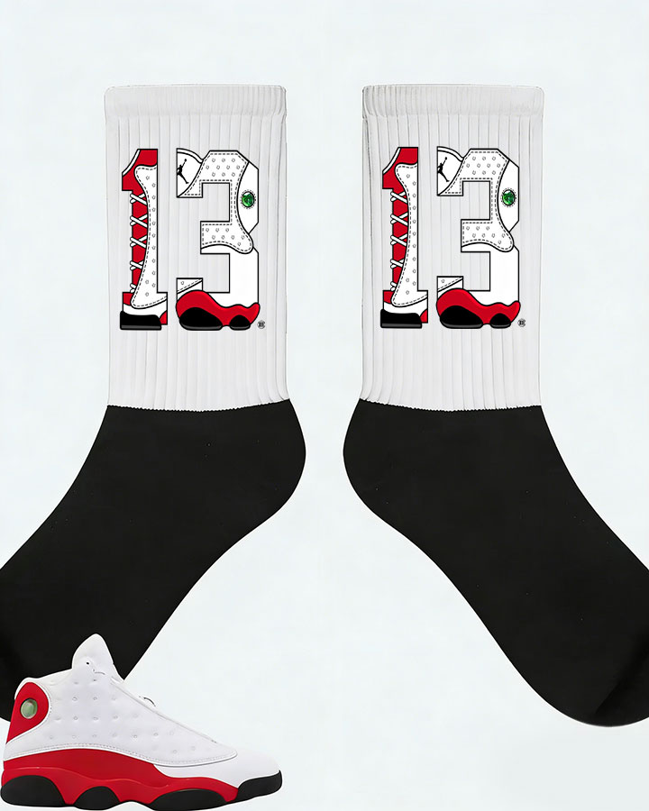 Air Jordan 13 Retro True Red 2026 Matching Socks