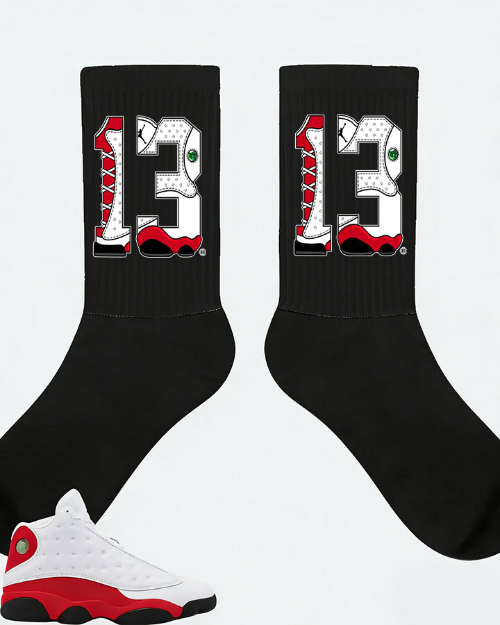 Air Jordan 13 Retro True Red 2026 Matching Socks