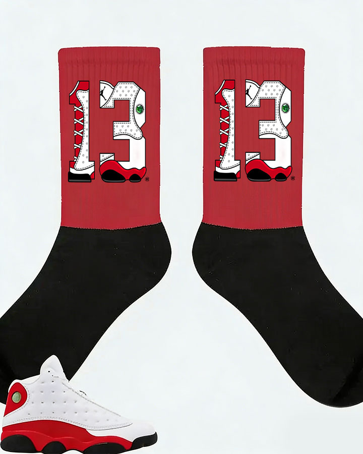 Air Jordan 13 Retro True Red 2026 Matching Socks
