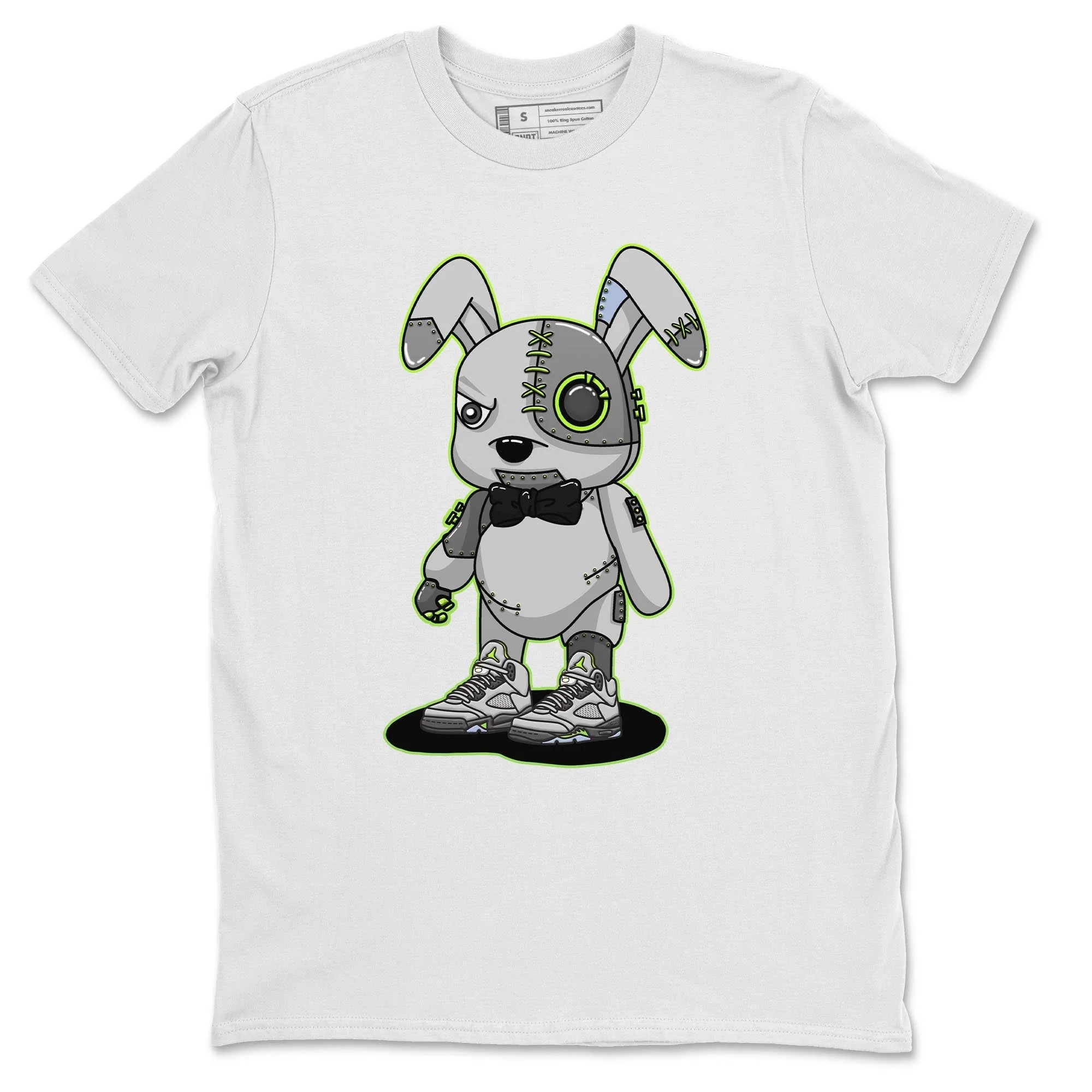 Cyborg Bunny Unisex Tops - Air Jordan 5 Green Bean