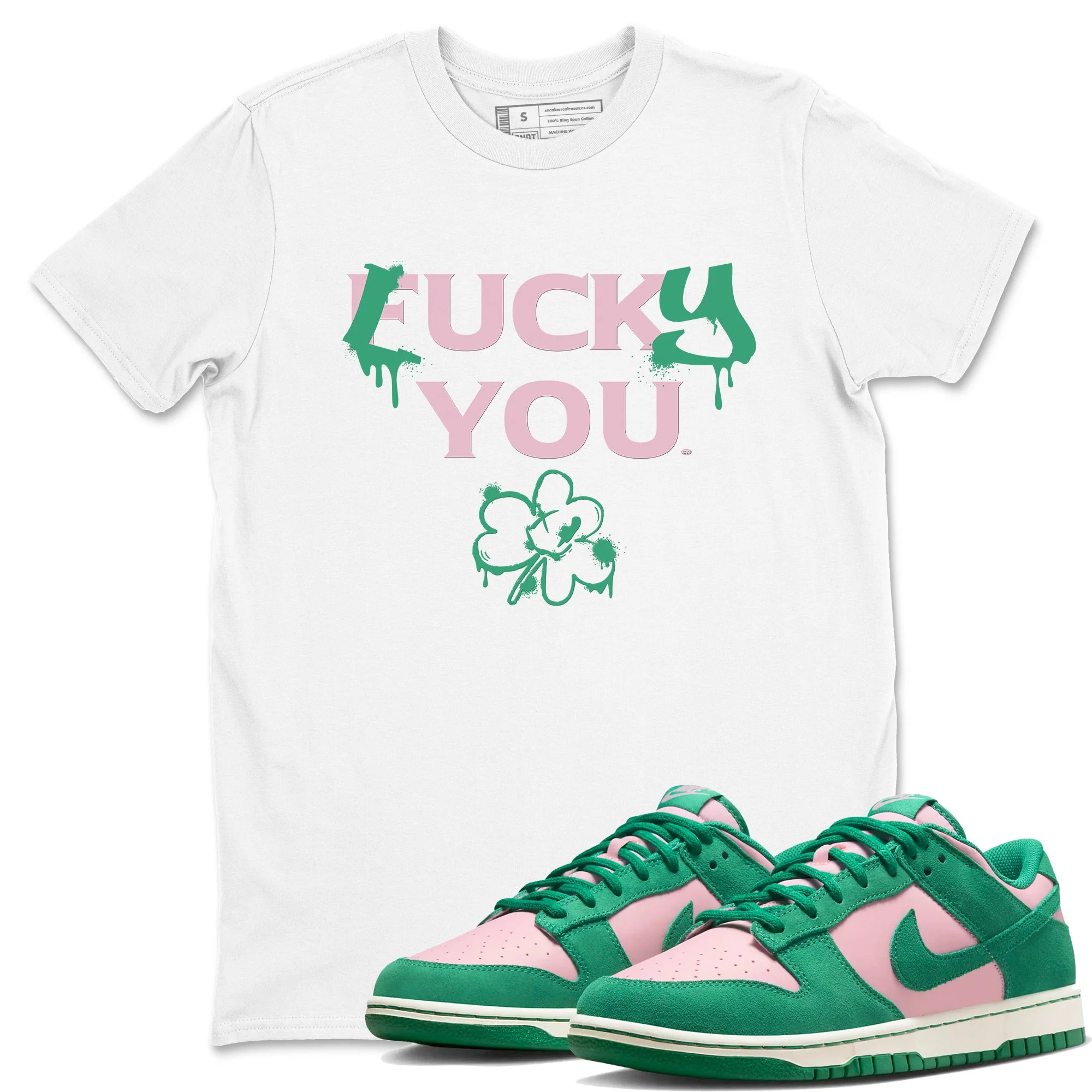 Lucky You Sneaker Tees - Dunk Medium Soft Pink Malachite
