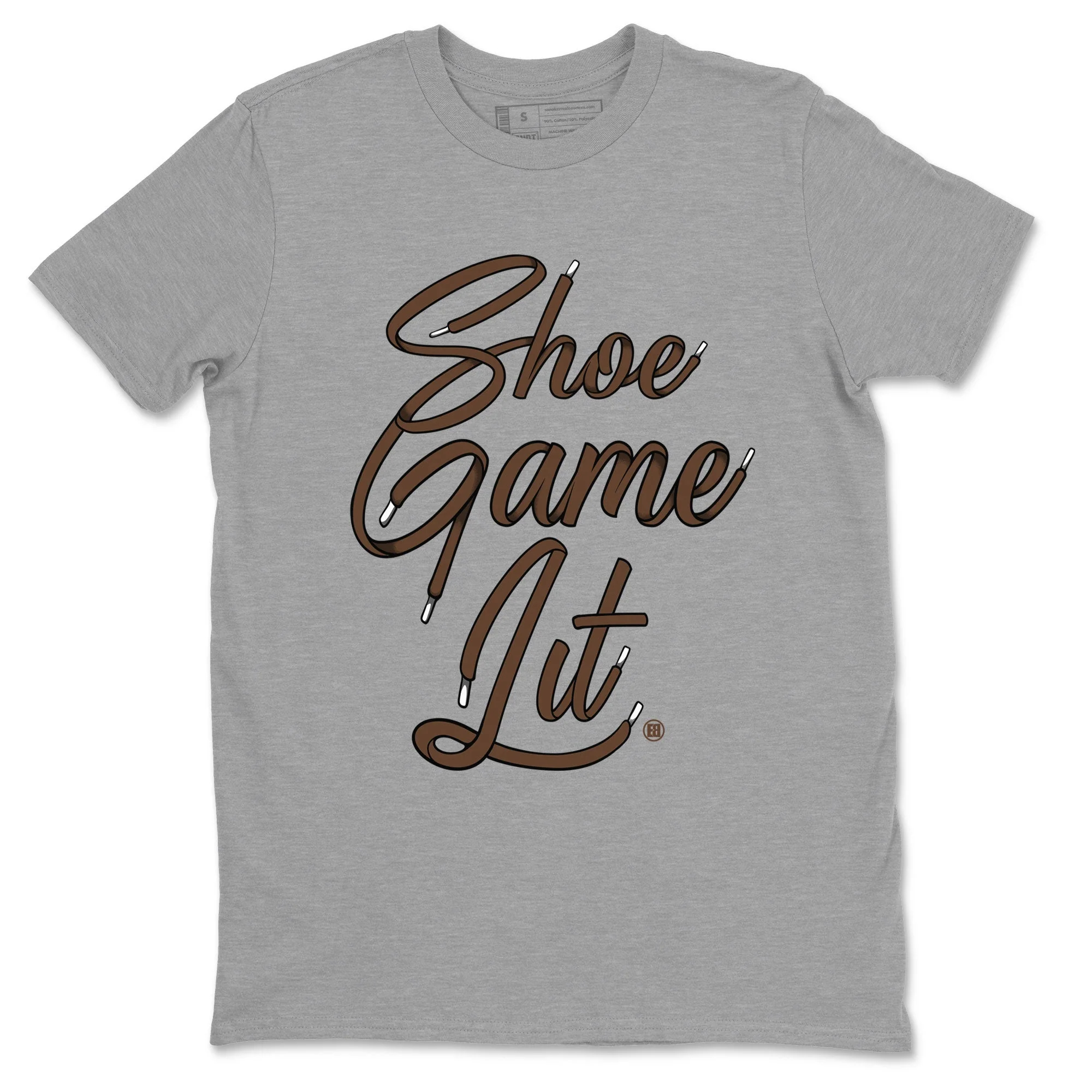 Shoe Game Lit Shoe Lace Sneaker Tee - Dunk Cacao Wow