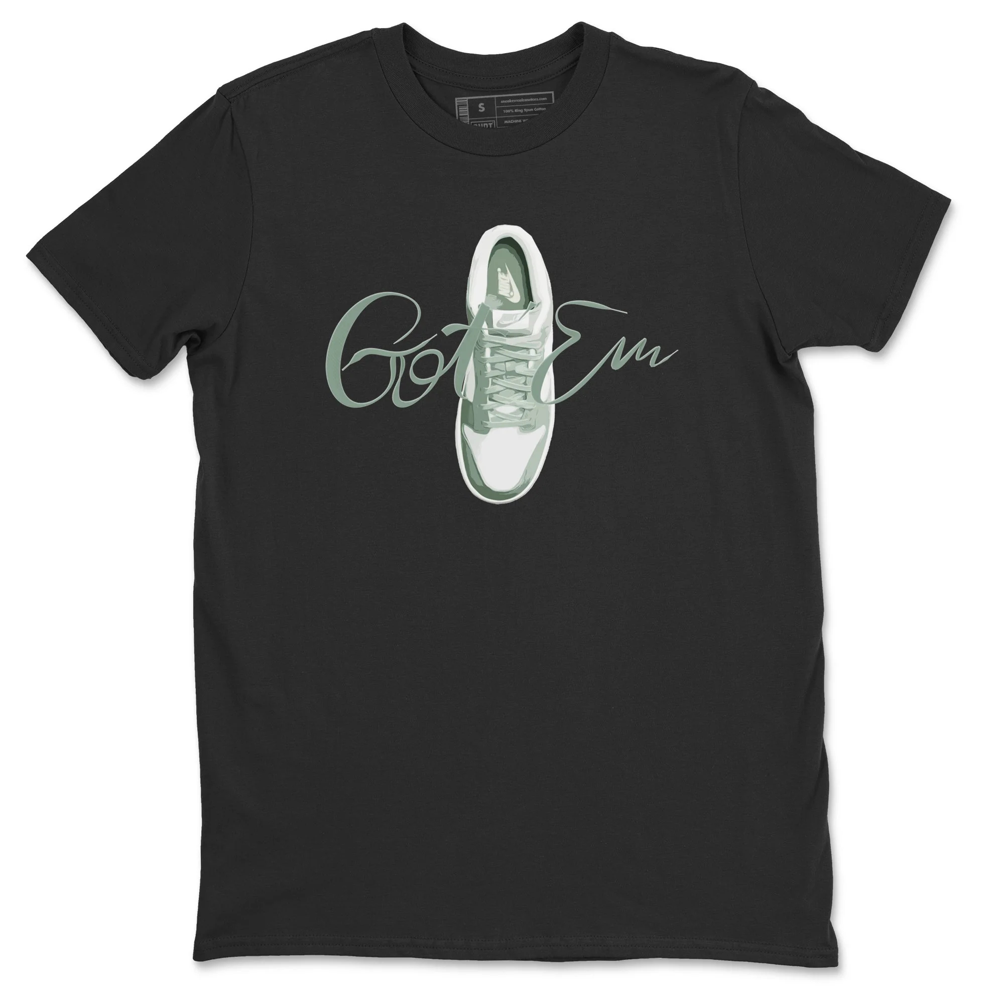 Caligraphy Shoe Lace Unisex Tops - Dunk Mica Green