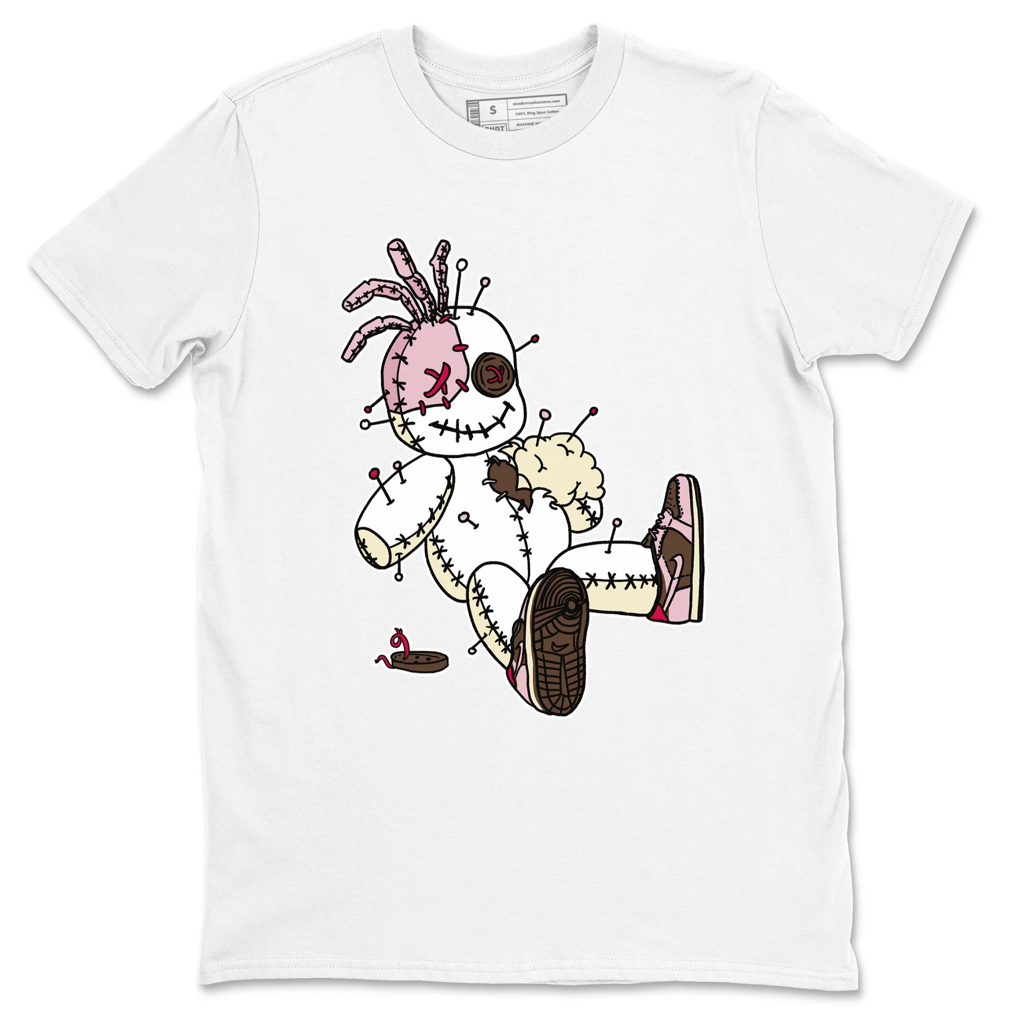 Voodoo Doll Sneaker Tees - Dunk Cacao Wow And Pink Foam