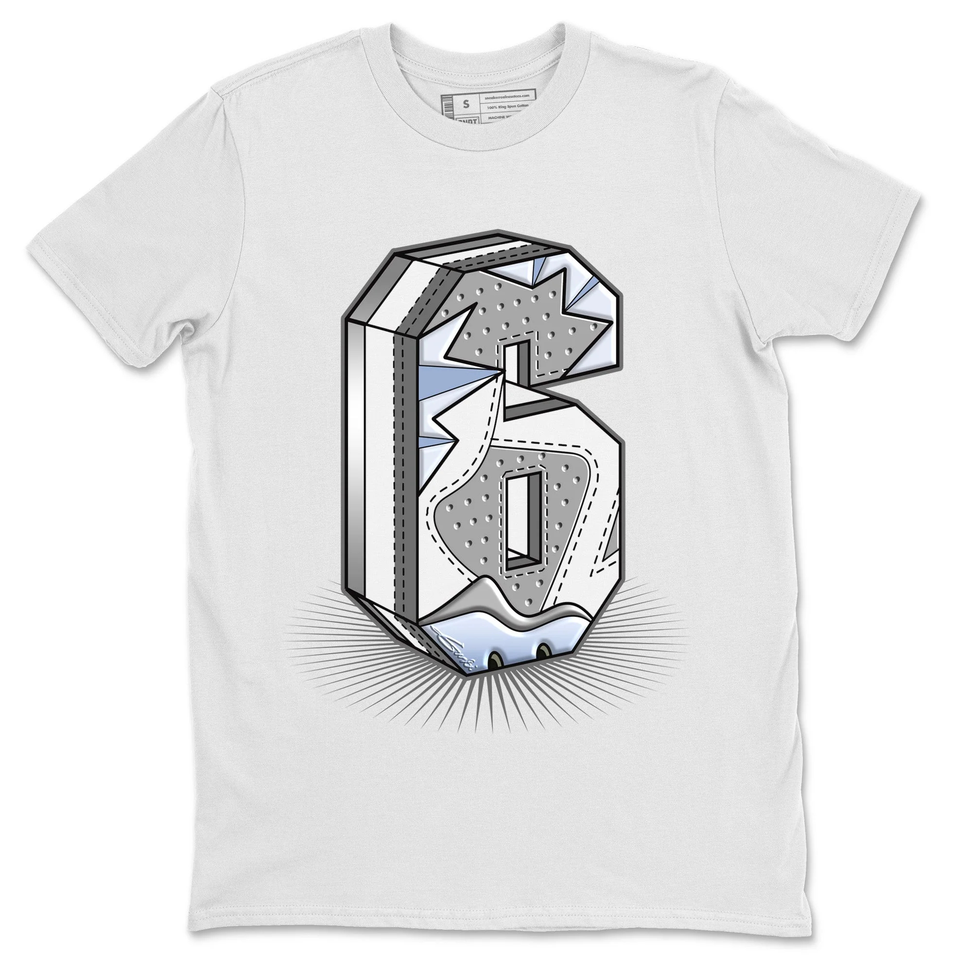 Number Statue Unisex Tops - Air Jordan 6 Cool Grey