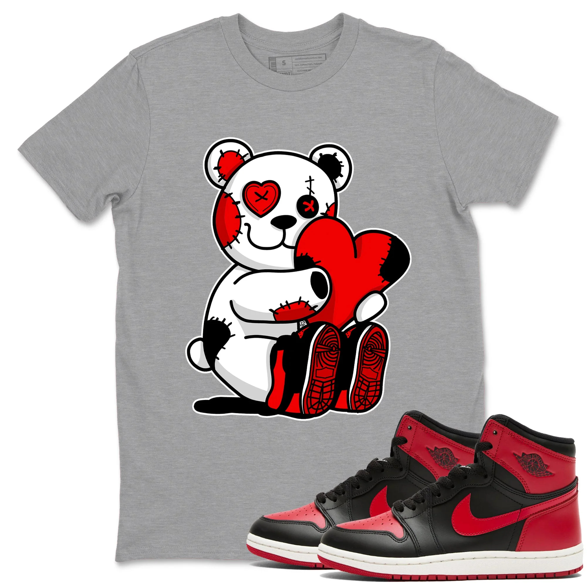 Hugging Bear Sneaker Tees - Air Jordan 1 '85 Bred