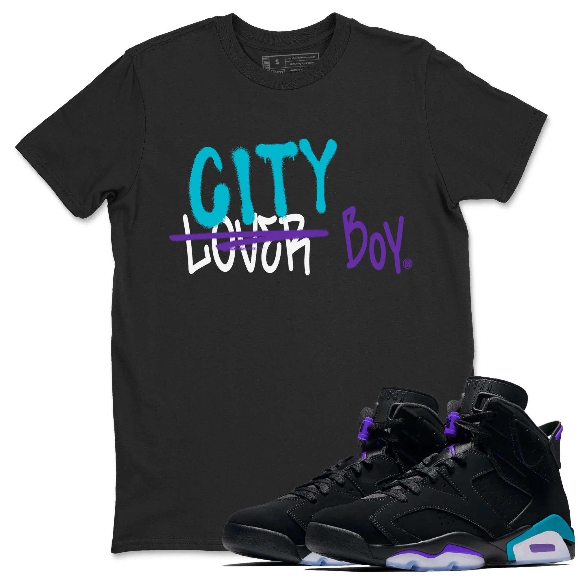 Loser X City Boy Unisex Tops - Air Jordan 6 Aqua