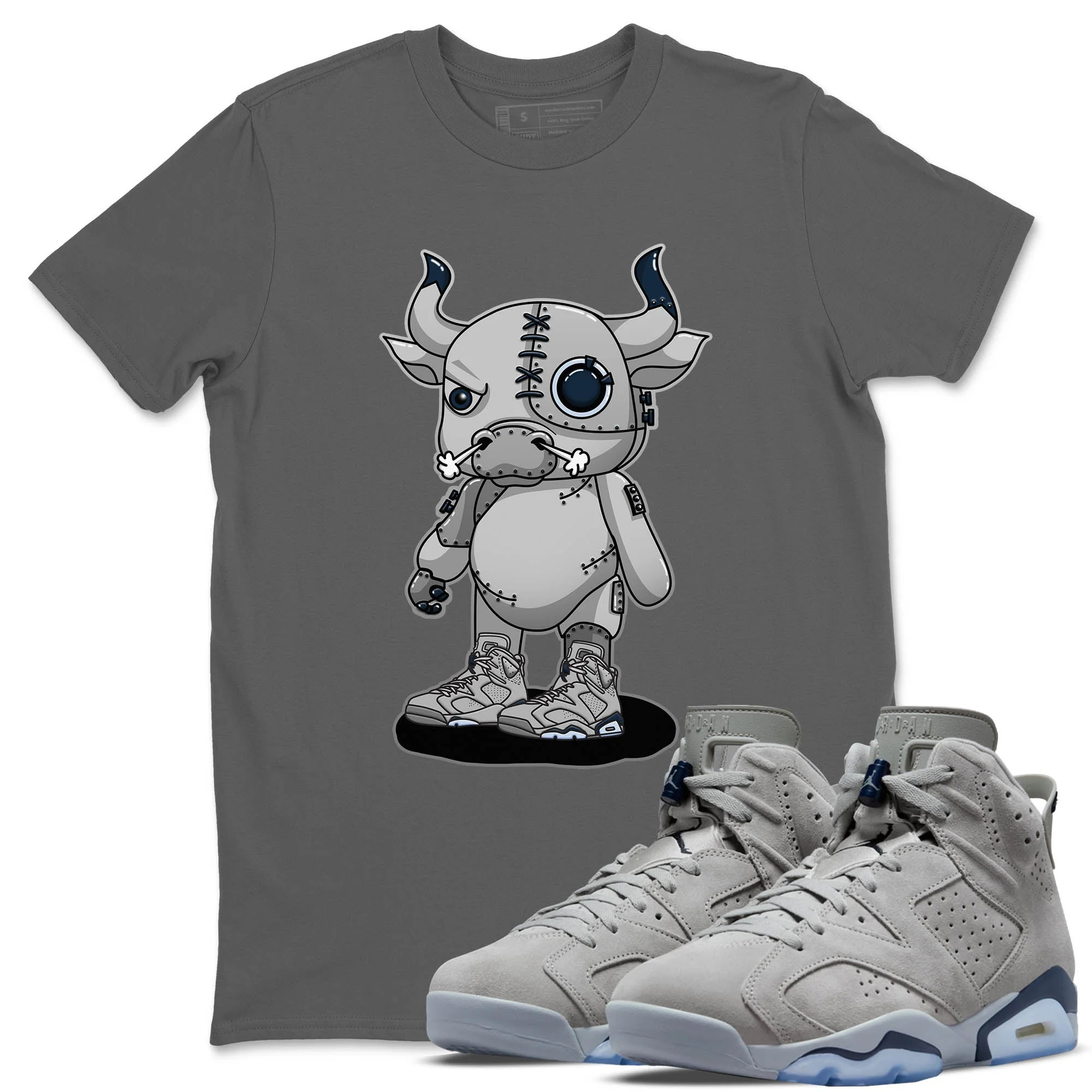 Cyborg Bull Unisex Tops - Air Jordan 6 Georgetown