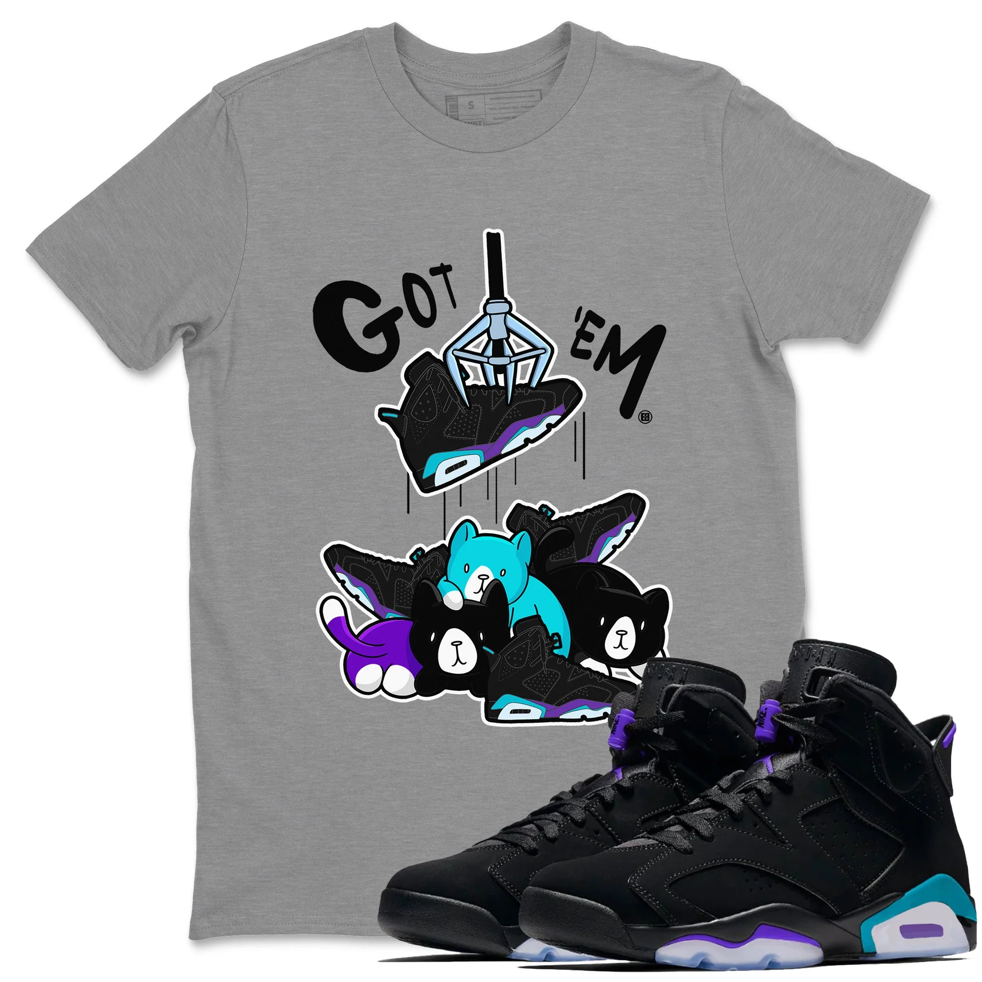 Treasure Hunter Unisex Tops - Air Jordan 6 Aqua
