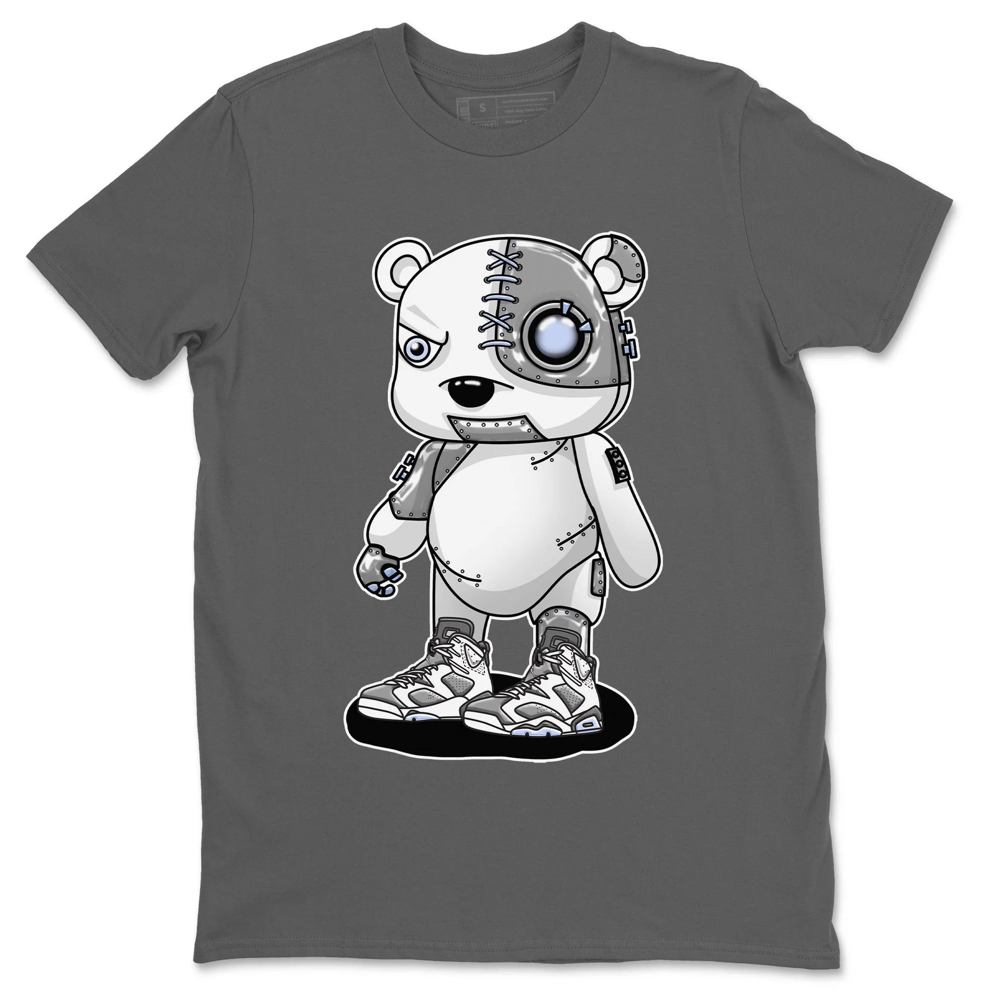 Cyborg Bear Unisex Tops - Air Jordan 6 Cool Grey