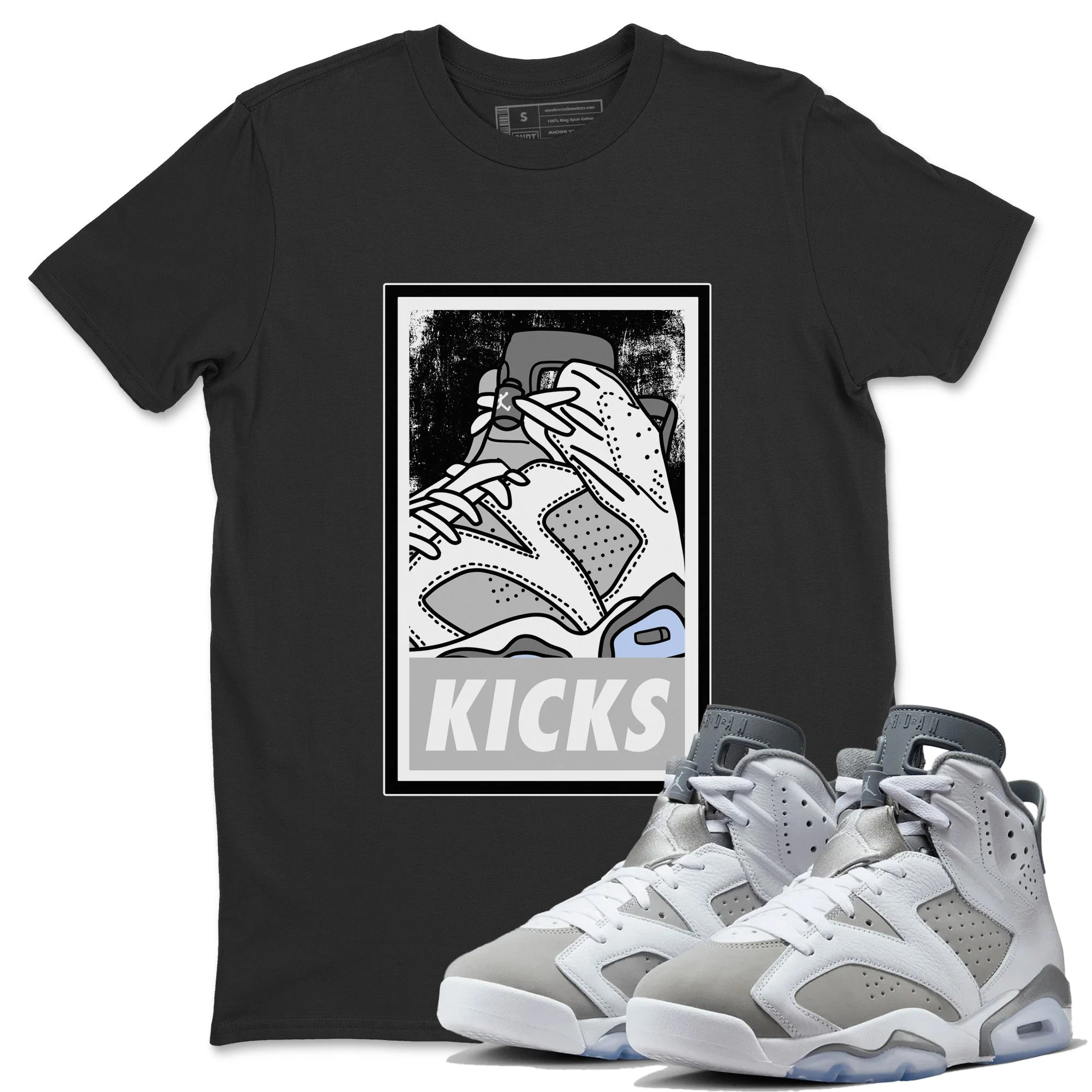 KICKS Unisex Tops - Air Jordan 6 Cool Grey