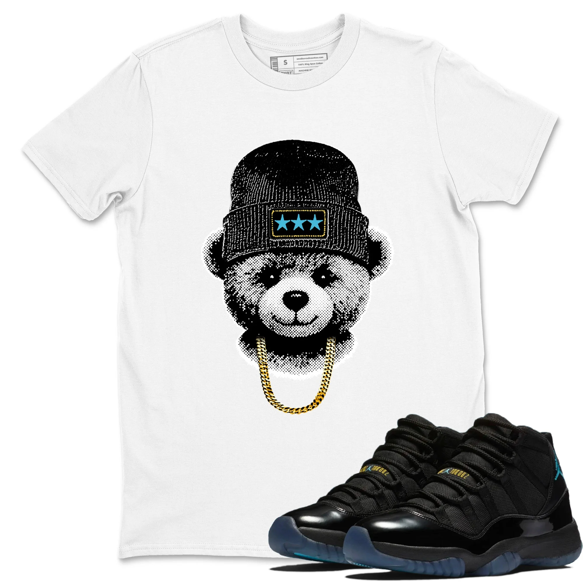 Gangster Teddy Sneaker Tees - Air Jordan 11 Gamma