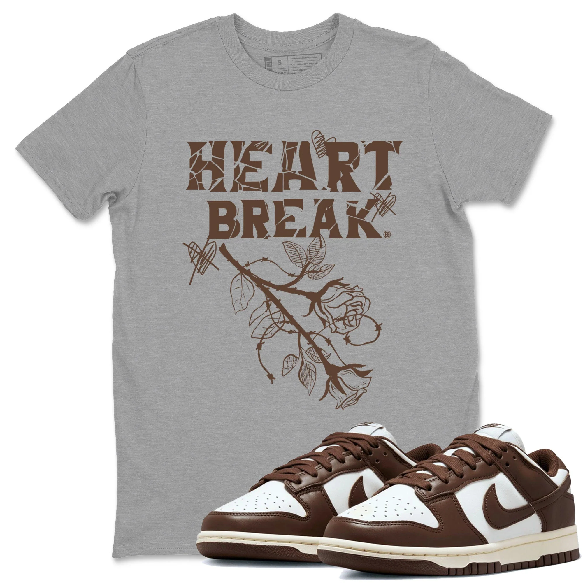 Heart Break Sneaker Tee - Dunk Cacao Wow