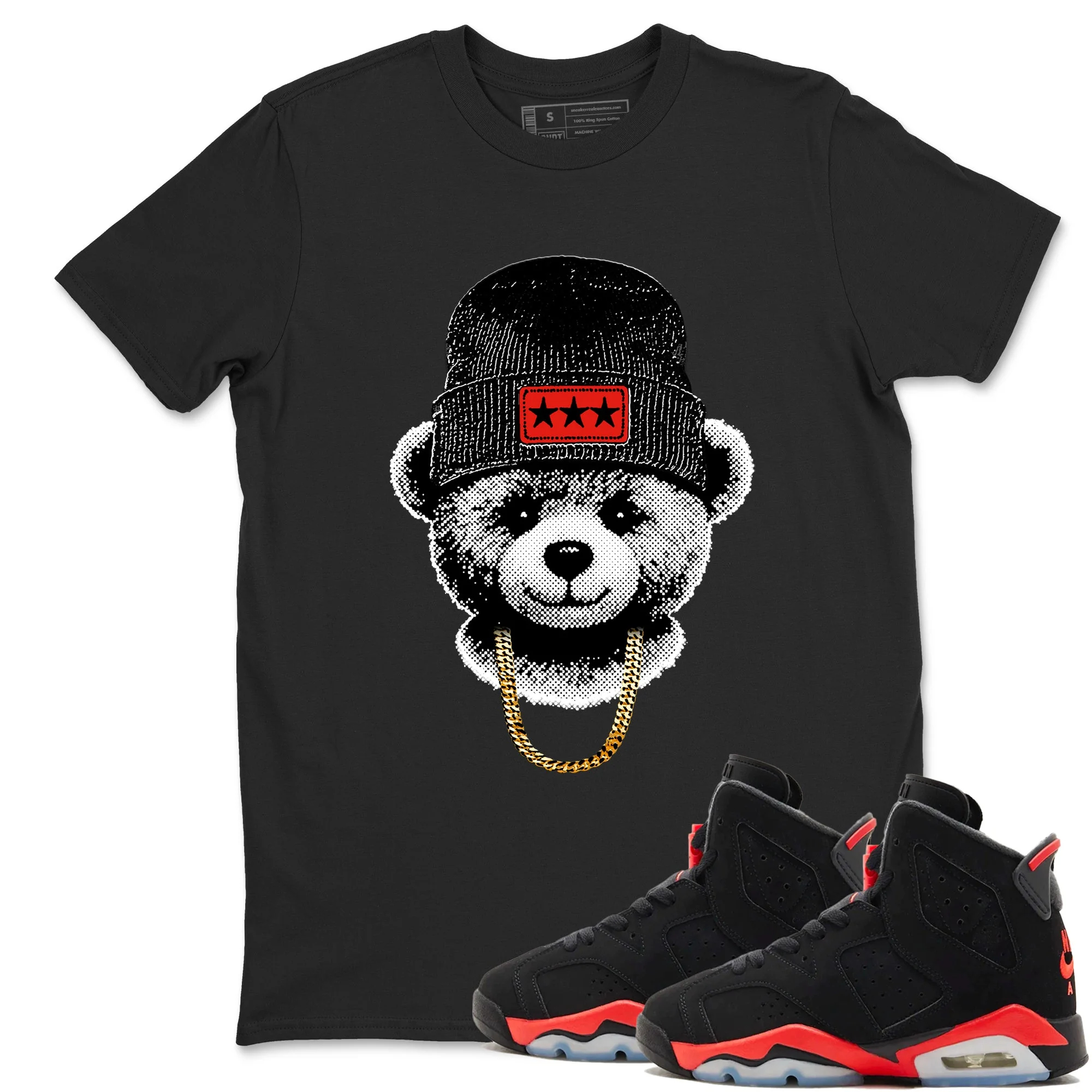 Gangster Teddy Sneaker Tees - Air Jordan 6 Reverse Infrared