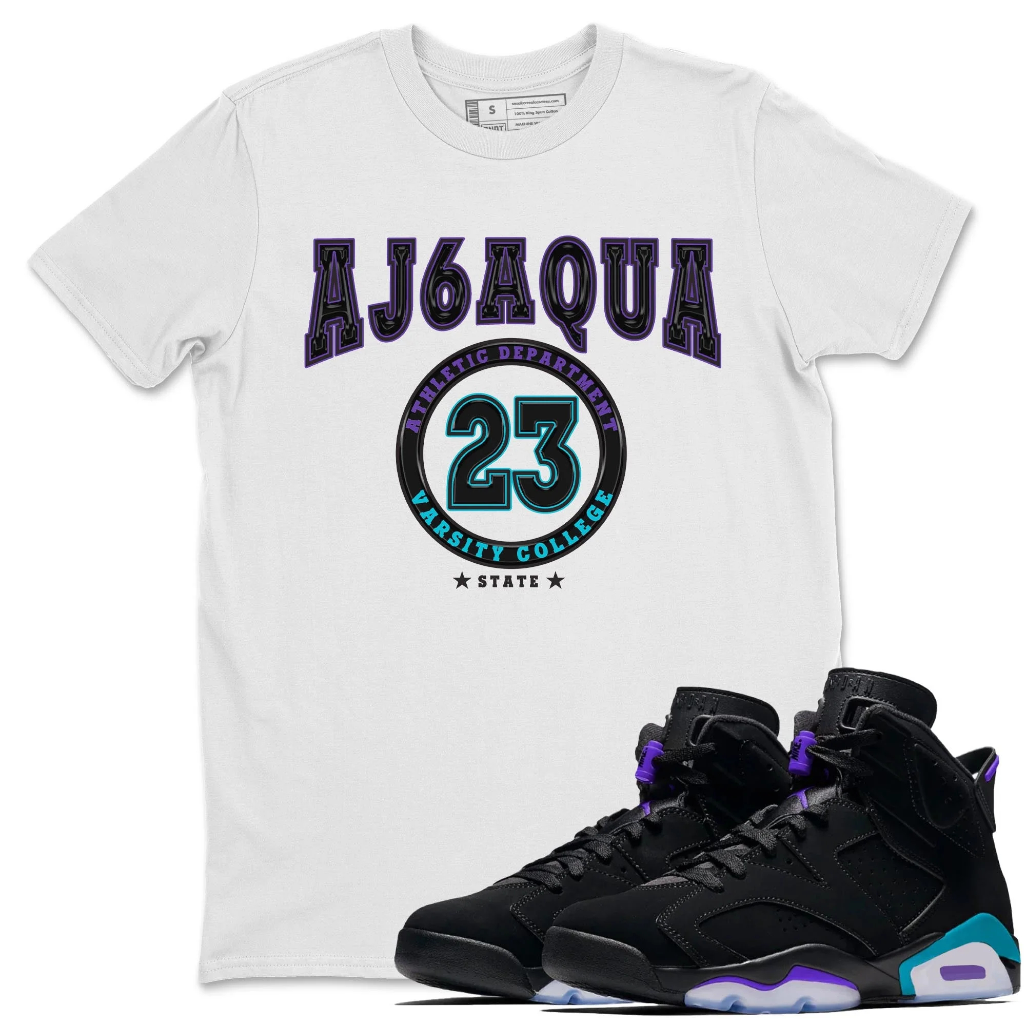 Varsity Sneaker Tee - Air Jordan 6 Aqua