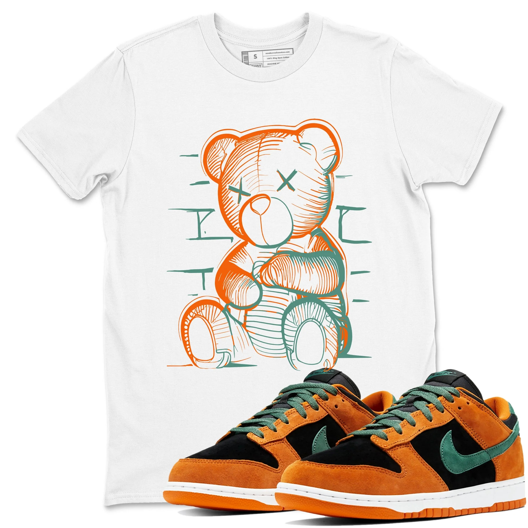 Neon Bear Sneaker Tees - Dunk Ceramic