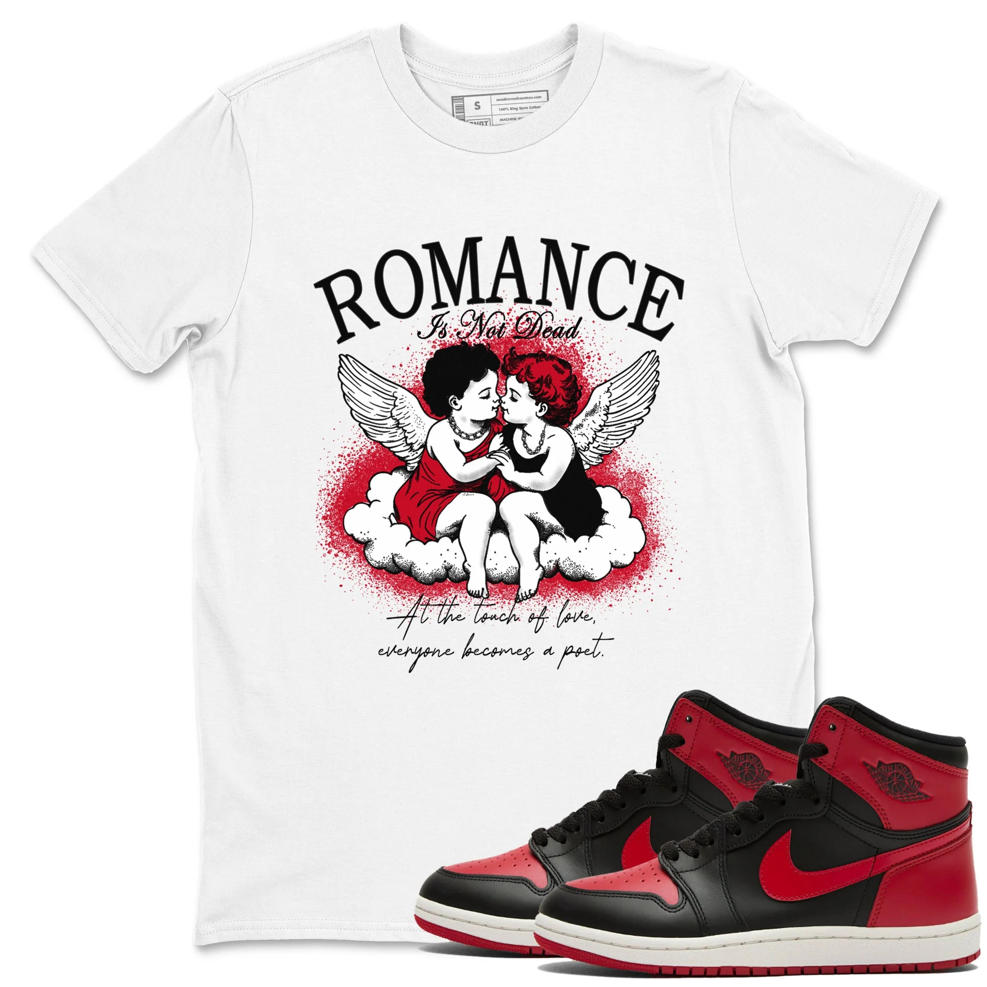 Romance Is Not Dead Sneaker Tees - Air Jordan 1 '85 Bred